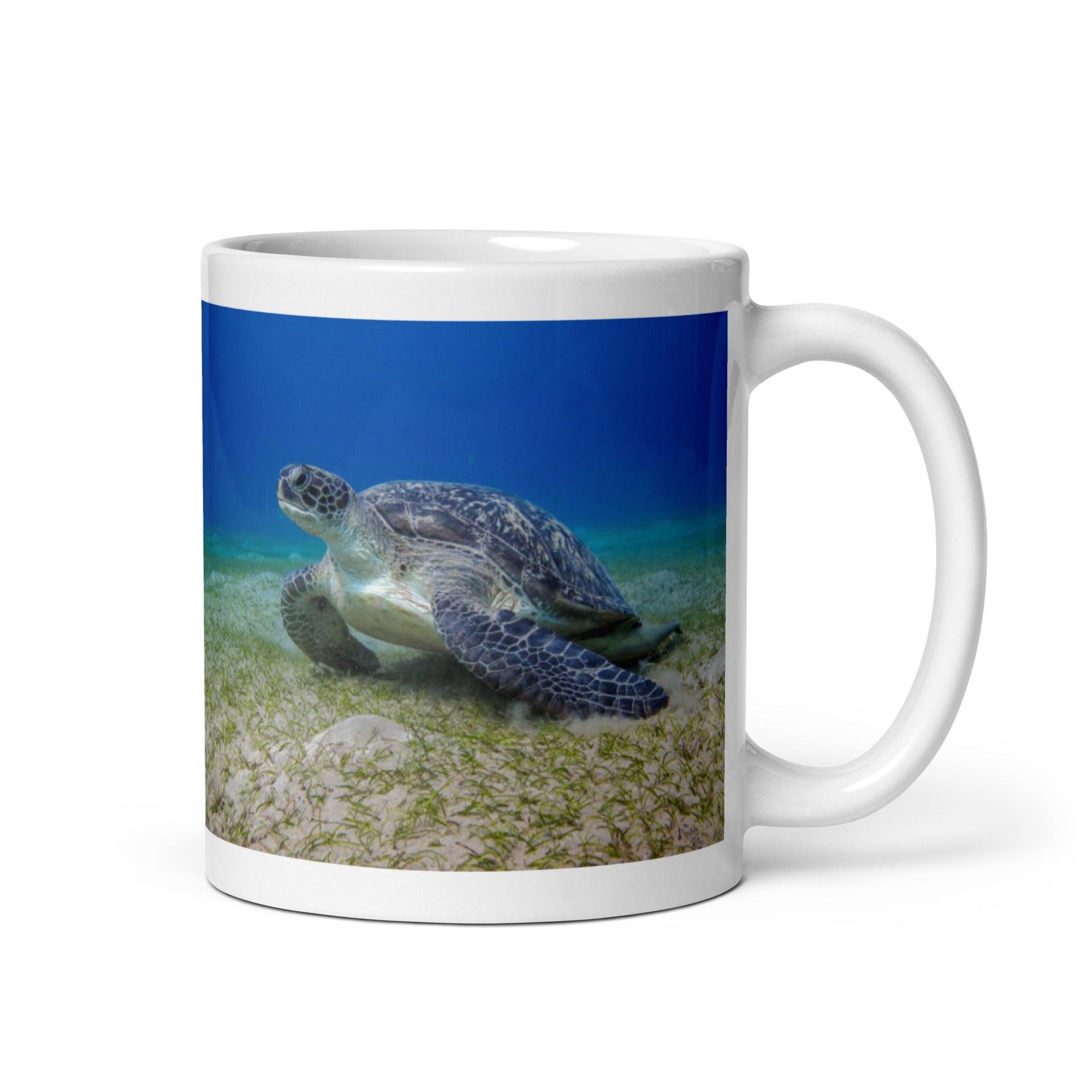 "Leatherback Turtle Mug #1: Grace and Resilience of the Ocean (Ceramic)" - 0