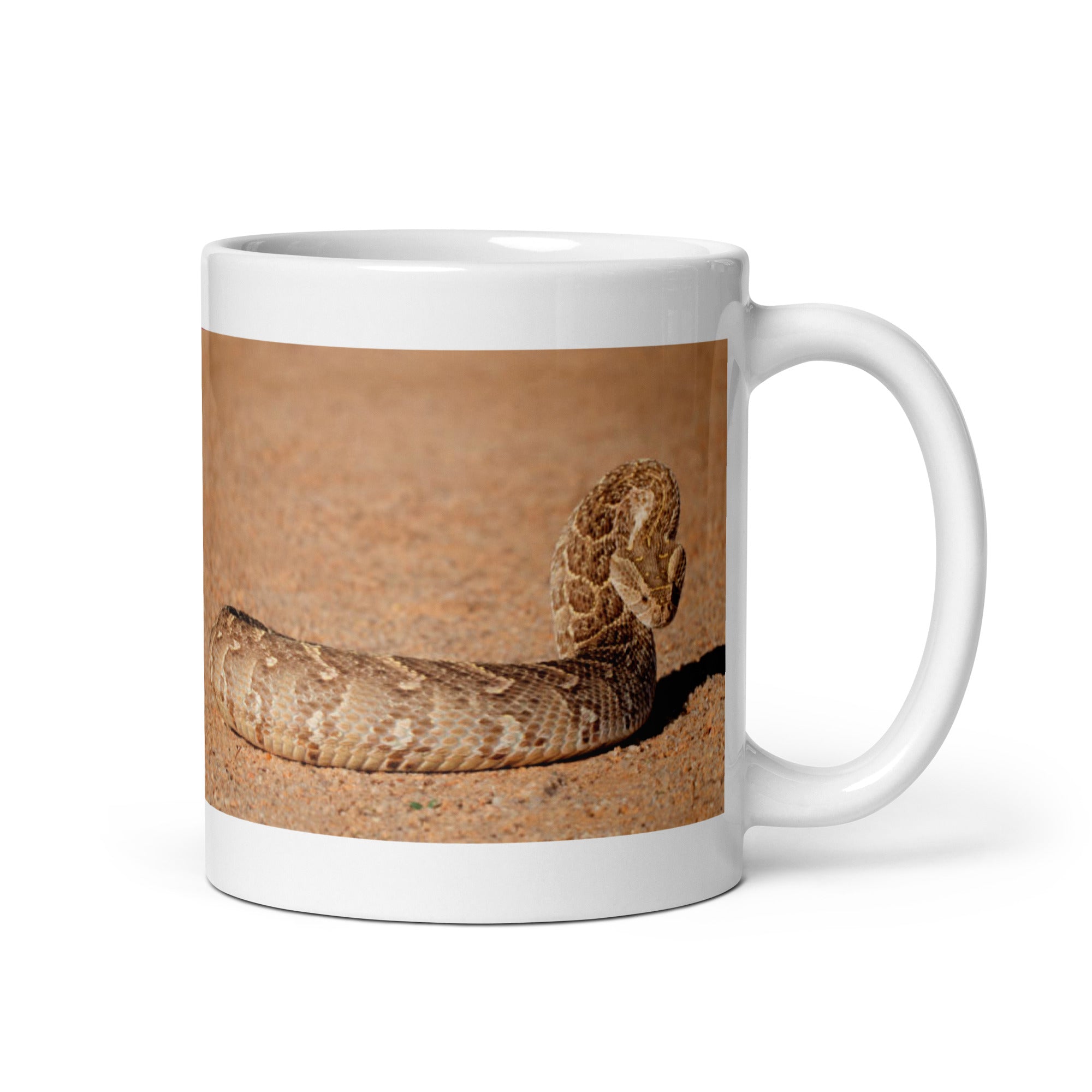 "Puff Adder Mug #1:  Stealth and Power of the Savanna  (Ceramic)" - 0