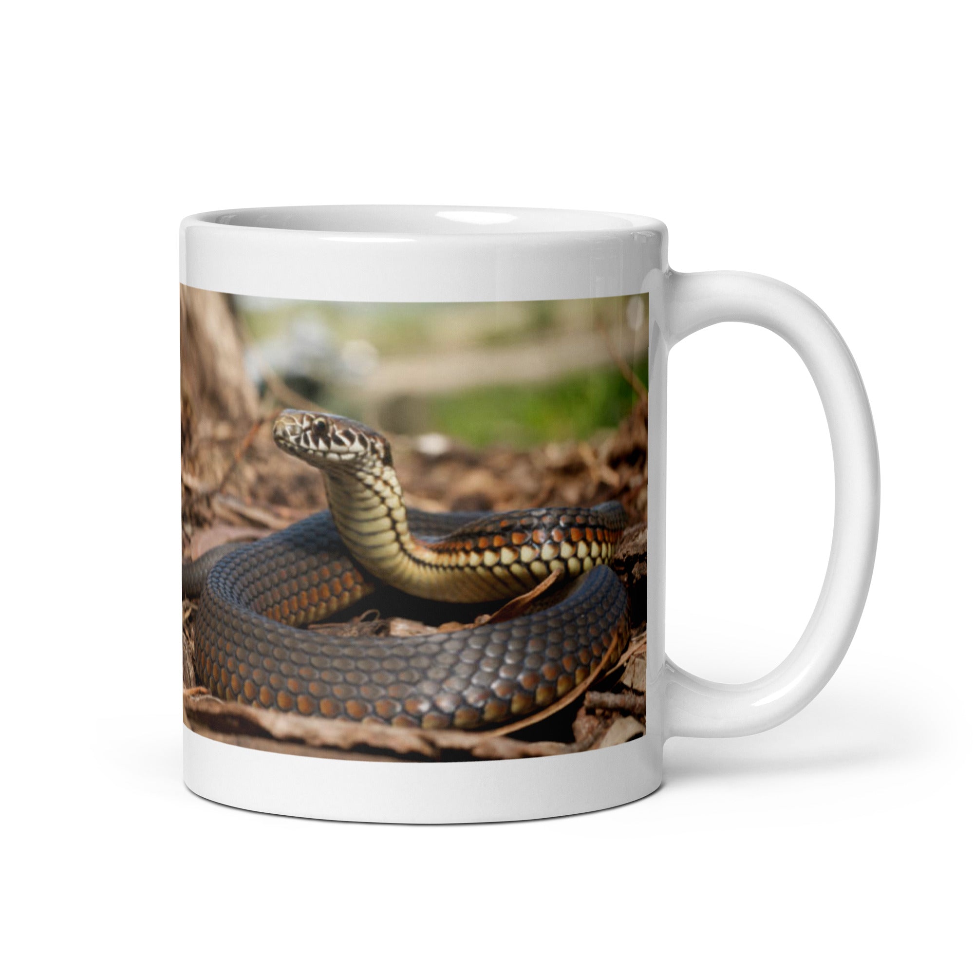 "Snake Mug #1:  Elegance and Mystery of the Reptile World  (Ceramic)" - 0