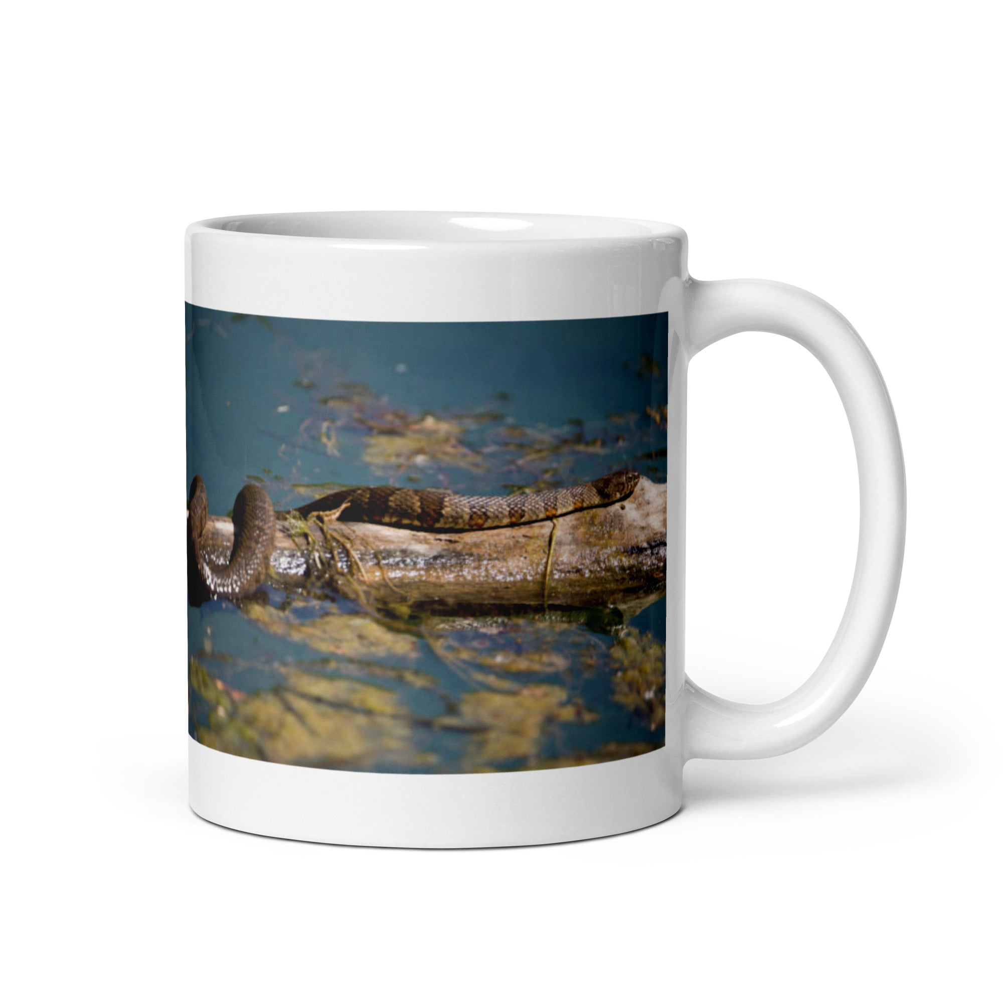 "Water Snake Mug #1: The Serpentine Swimmer (Ceramic)"