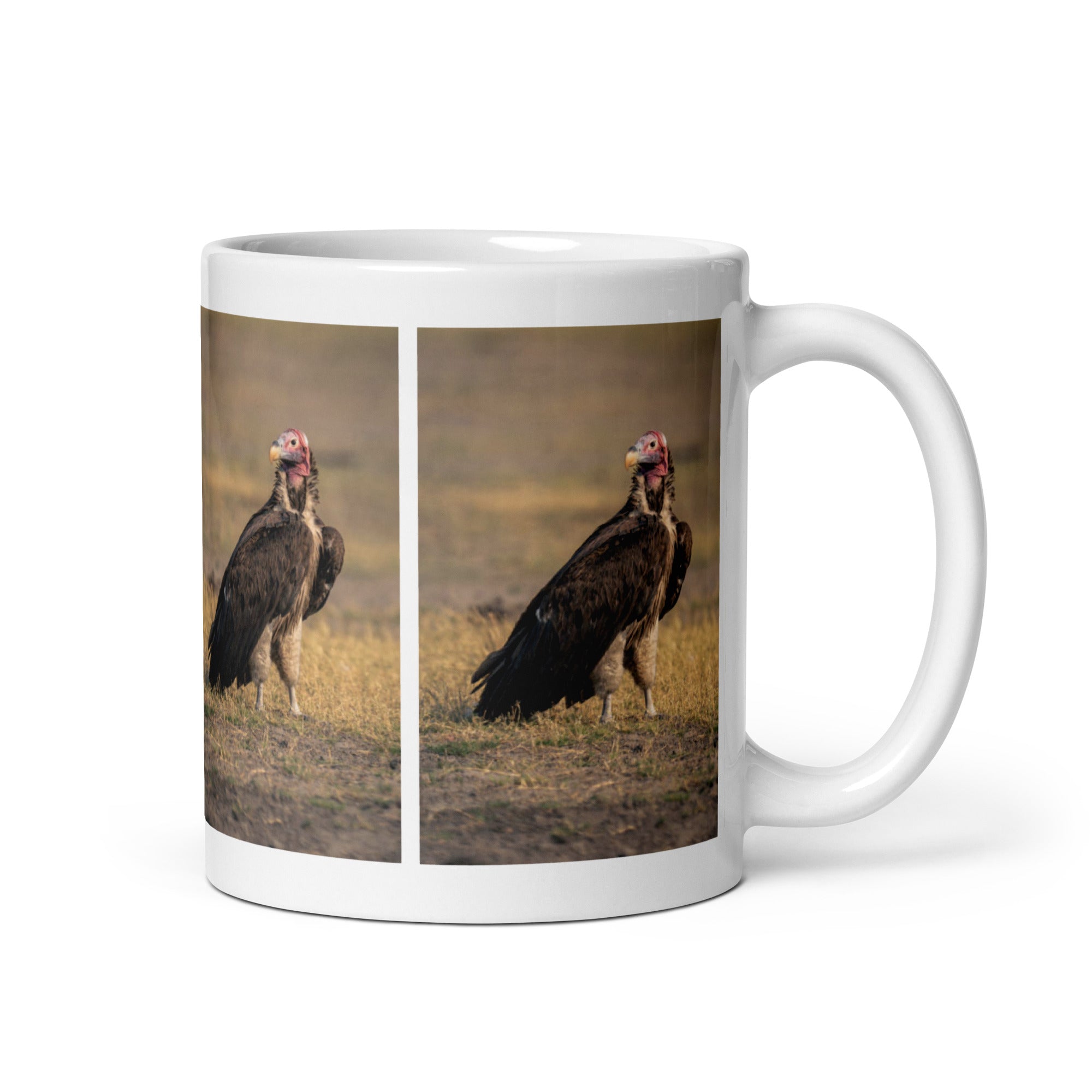 "Lappet-Faced Vulture Mug #1: The Feathered Powerhouse (Ceramic)" - 0