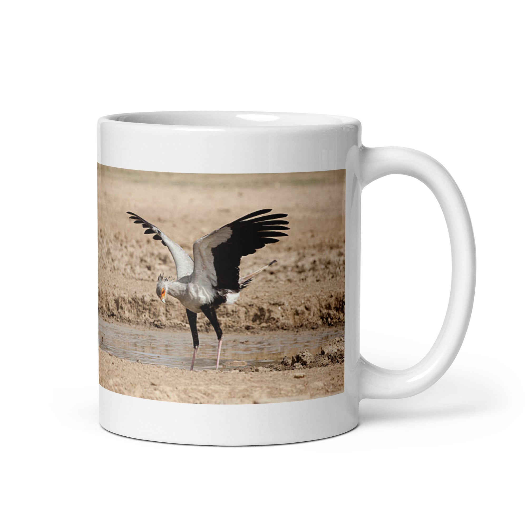 "Secretary Bird Mug #1: The Serpent Stomper (Ceramic)"