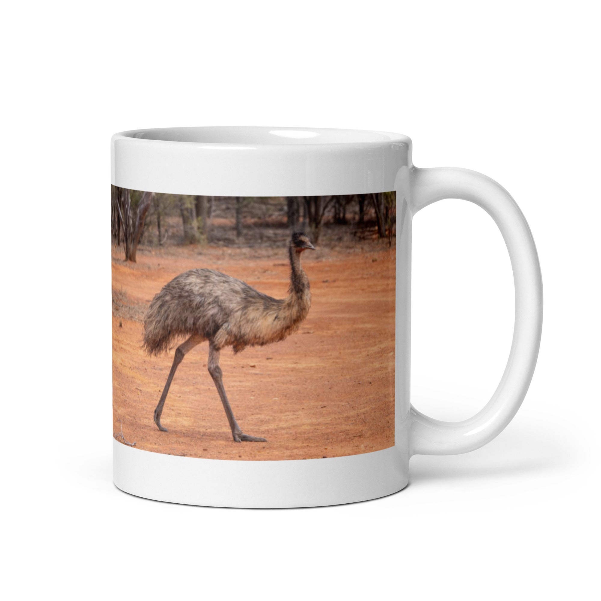 "Emu Mug #1: The Flightless Strider (Ceramic)"