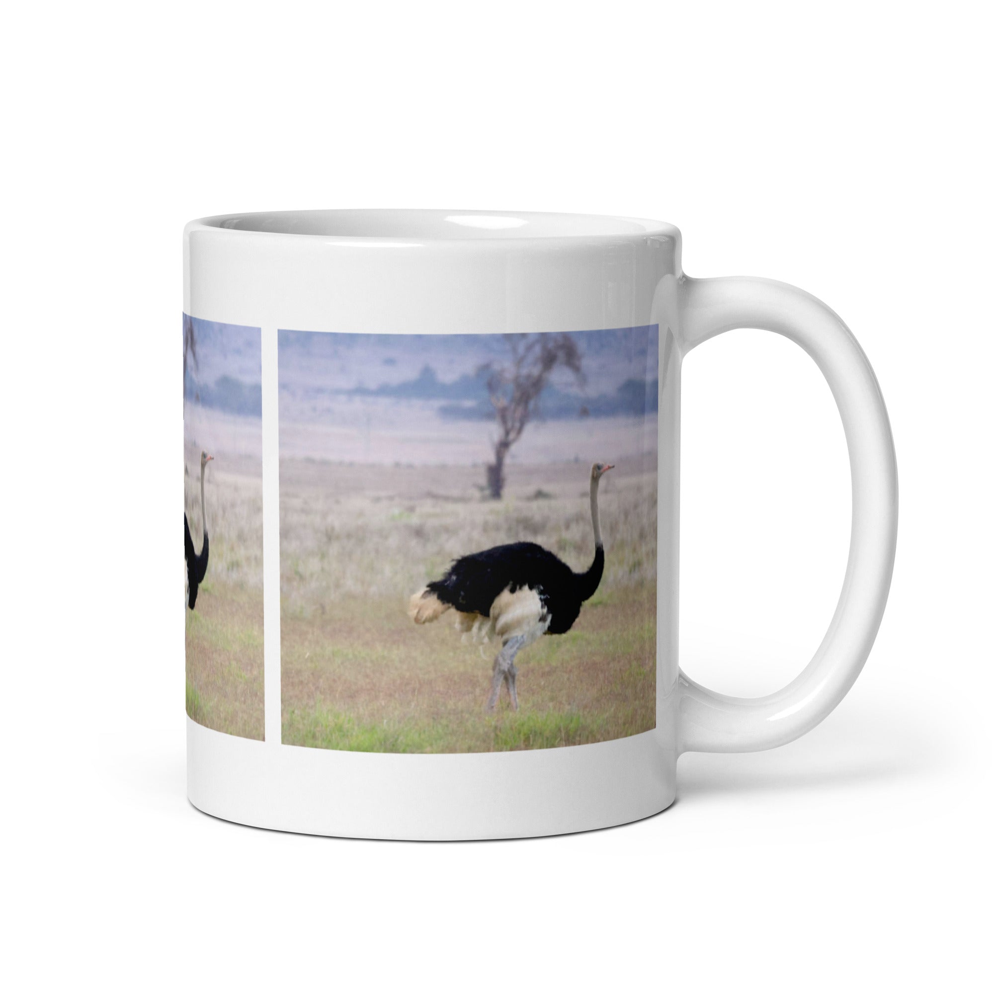 "Ostrich Mug #1: The Speedy Strider (Ceramic)" - 0