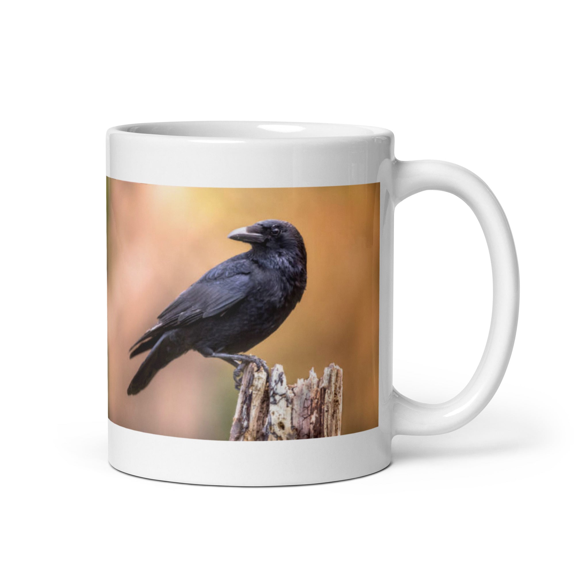 "Crow Mug #1: The Clever Corvid (Ceramic)"