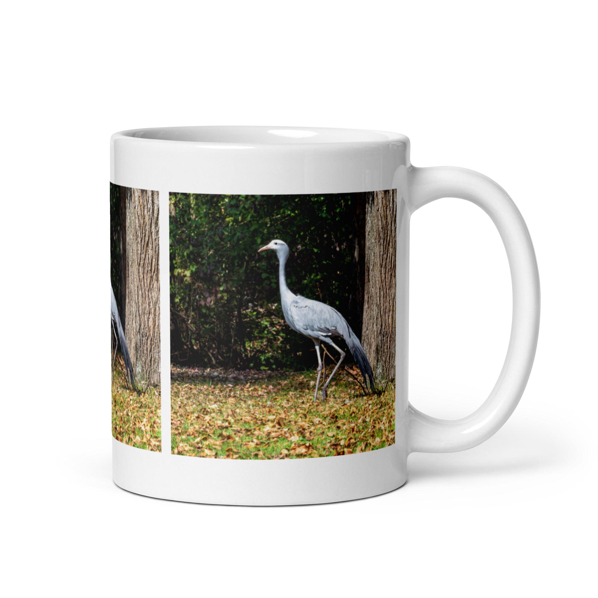 "Blue Crane Mug #1: The Graceful Dancer (Ceramic)" - 0