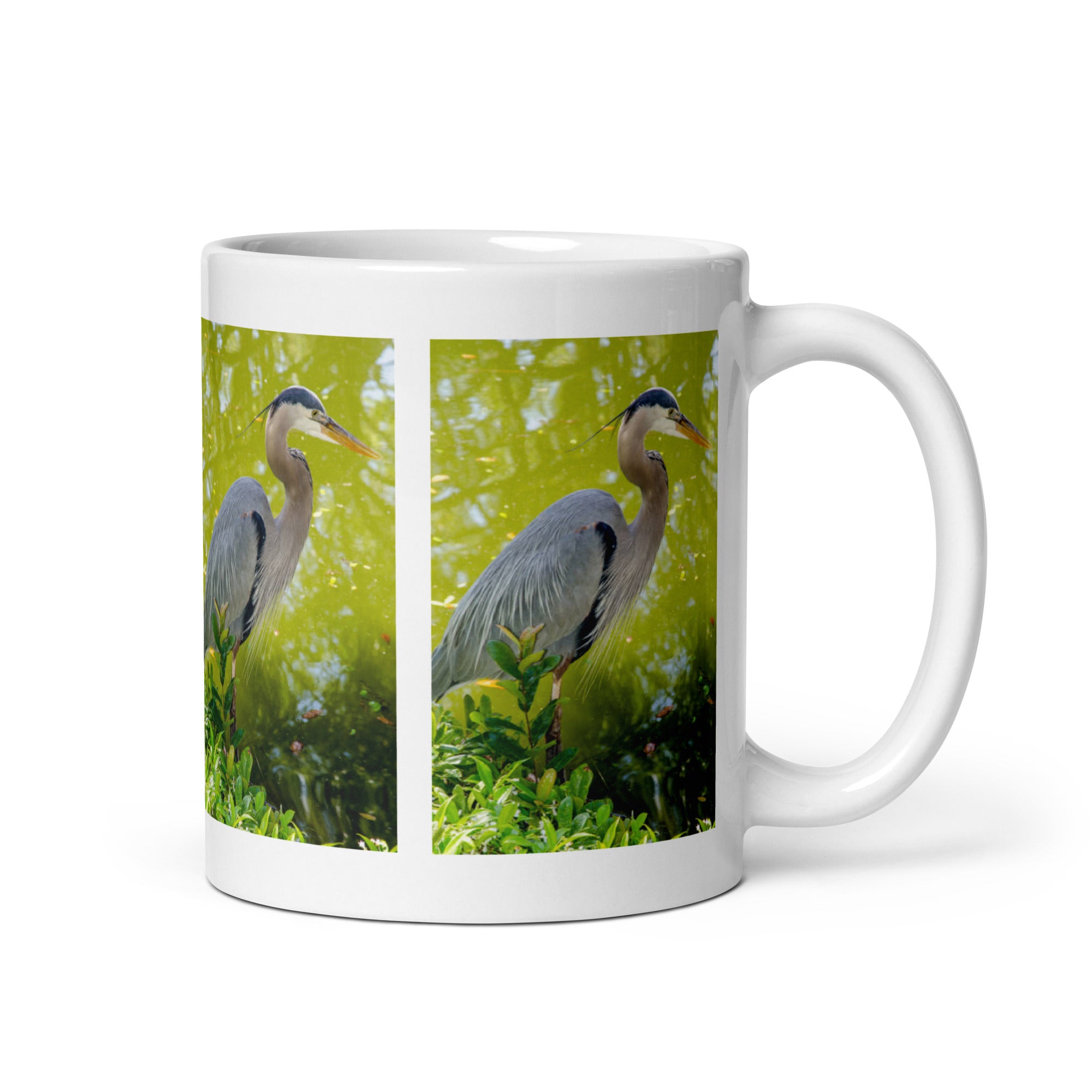 "Heron Mug #1: The Patient Wader (Ceramic)"