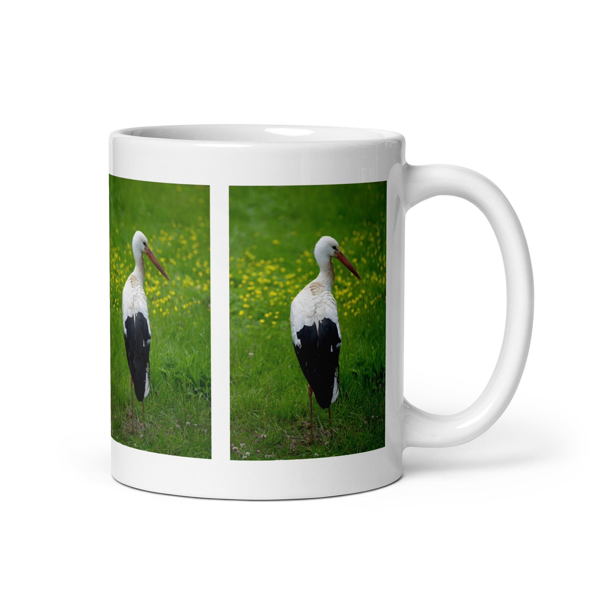 "Stork Mug #1: The Long-legged Deliverer (Ceramic)" - 0