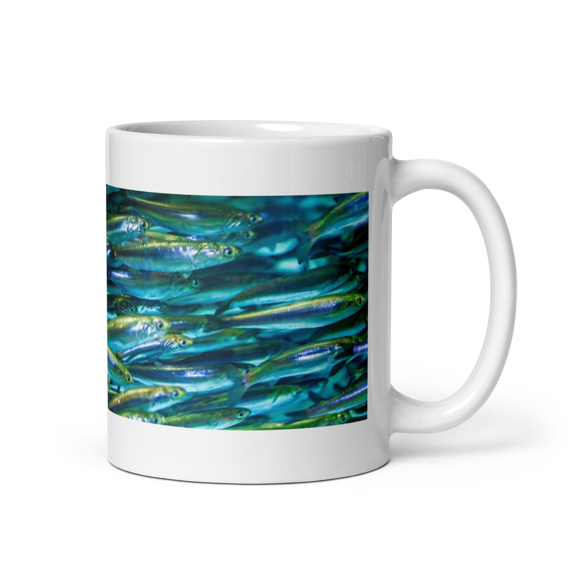 "Anchovy Mug #1: The Silver Shoaler (Ceramic)" - 0