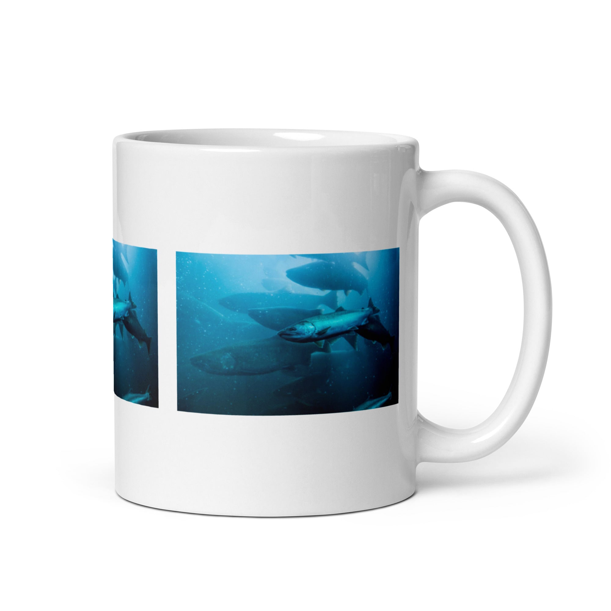 "Salmon Mug #1: The Upstream Journeyer (Ceramic)" - 0