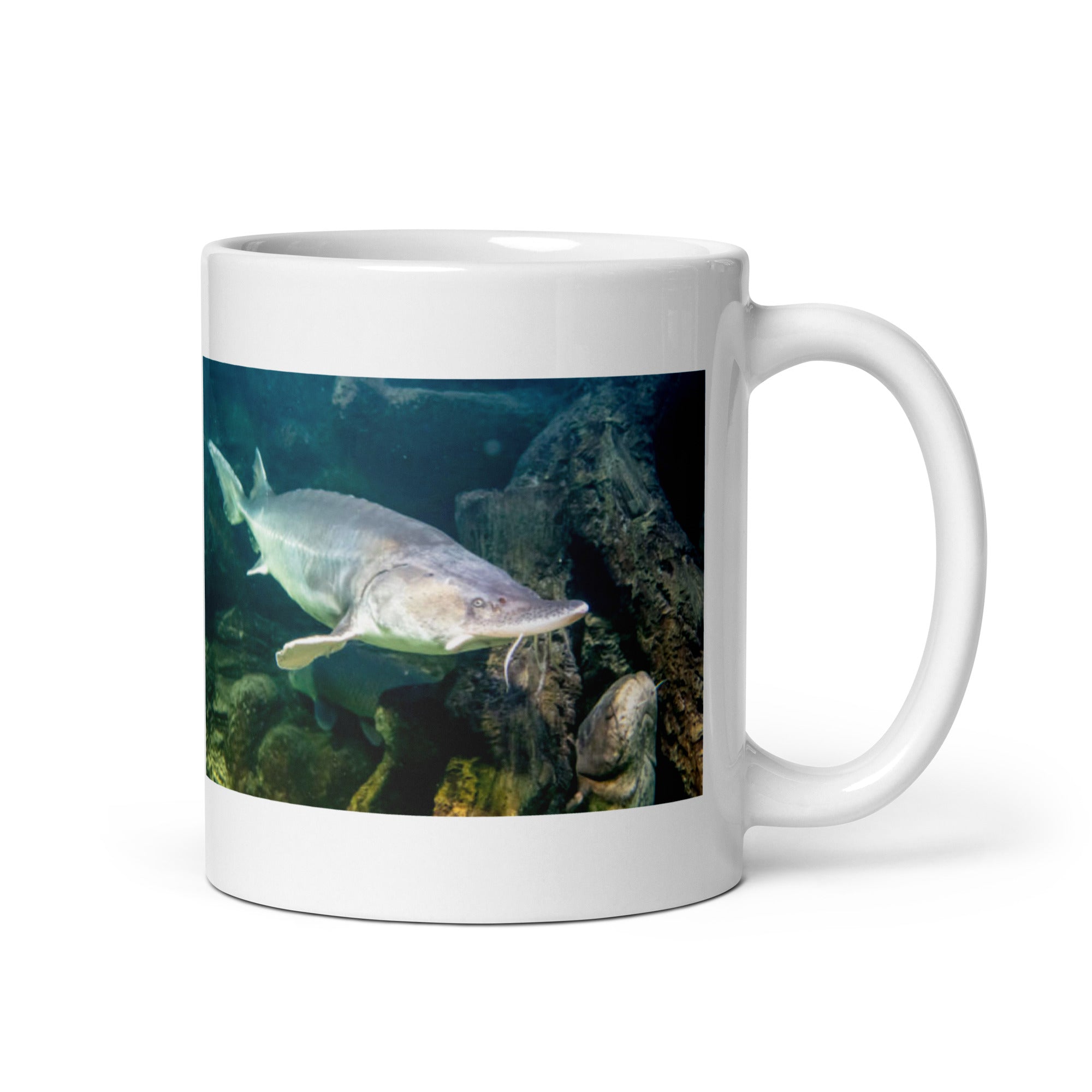 "Sturgeon Mug #1: The Ancient River Giant (Ceramic)" - 0