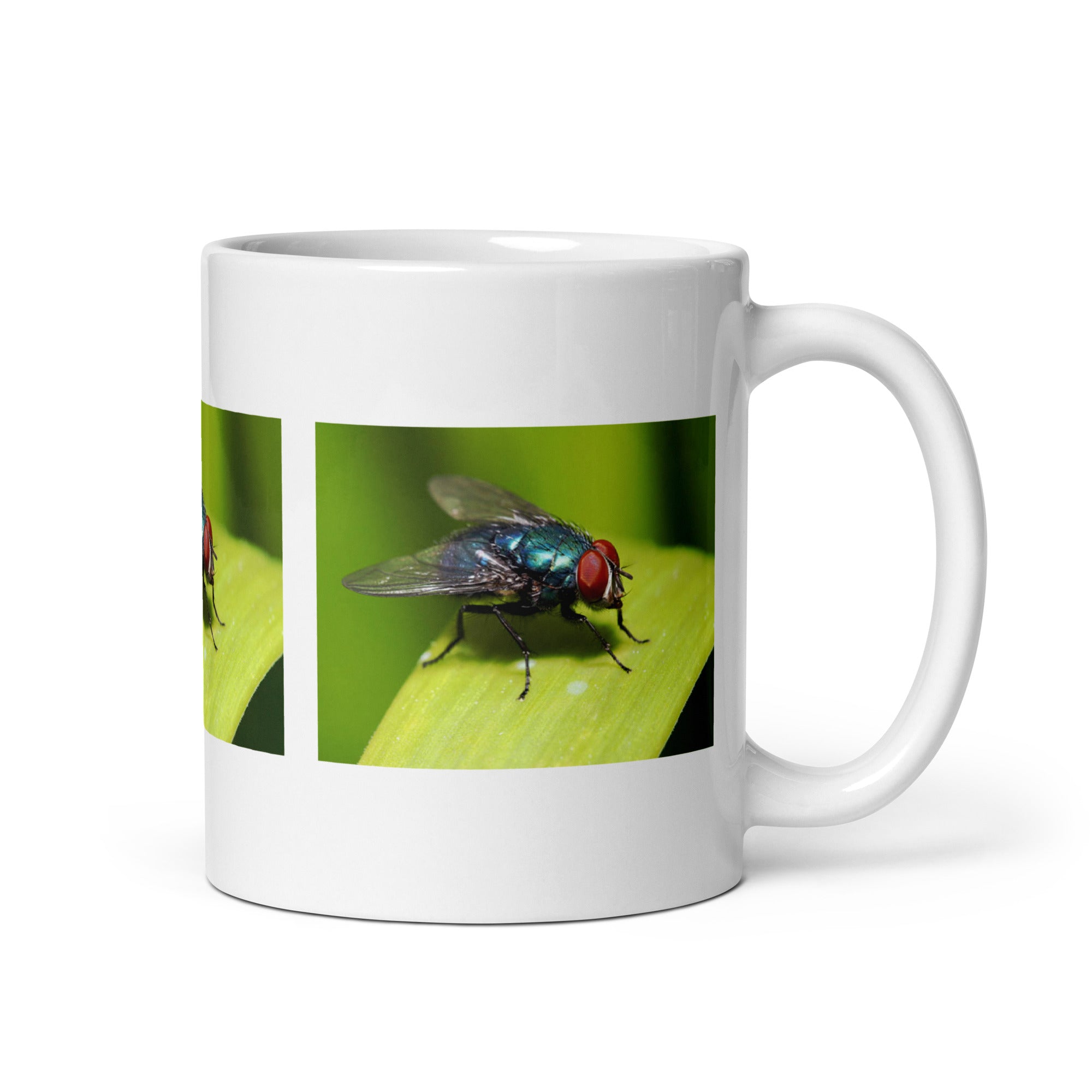 "Fly Mug #1: The Buzzing Pollinator (Ceramic)"