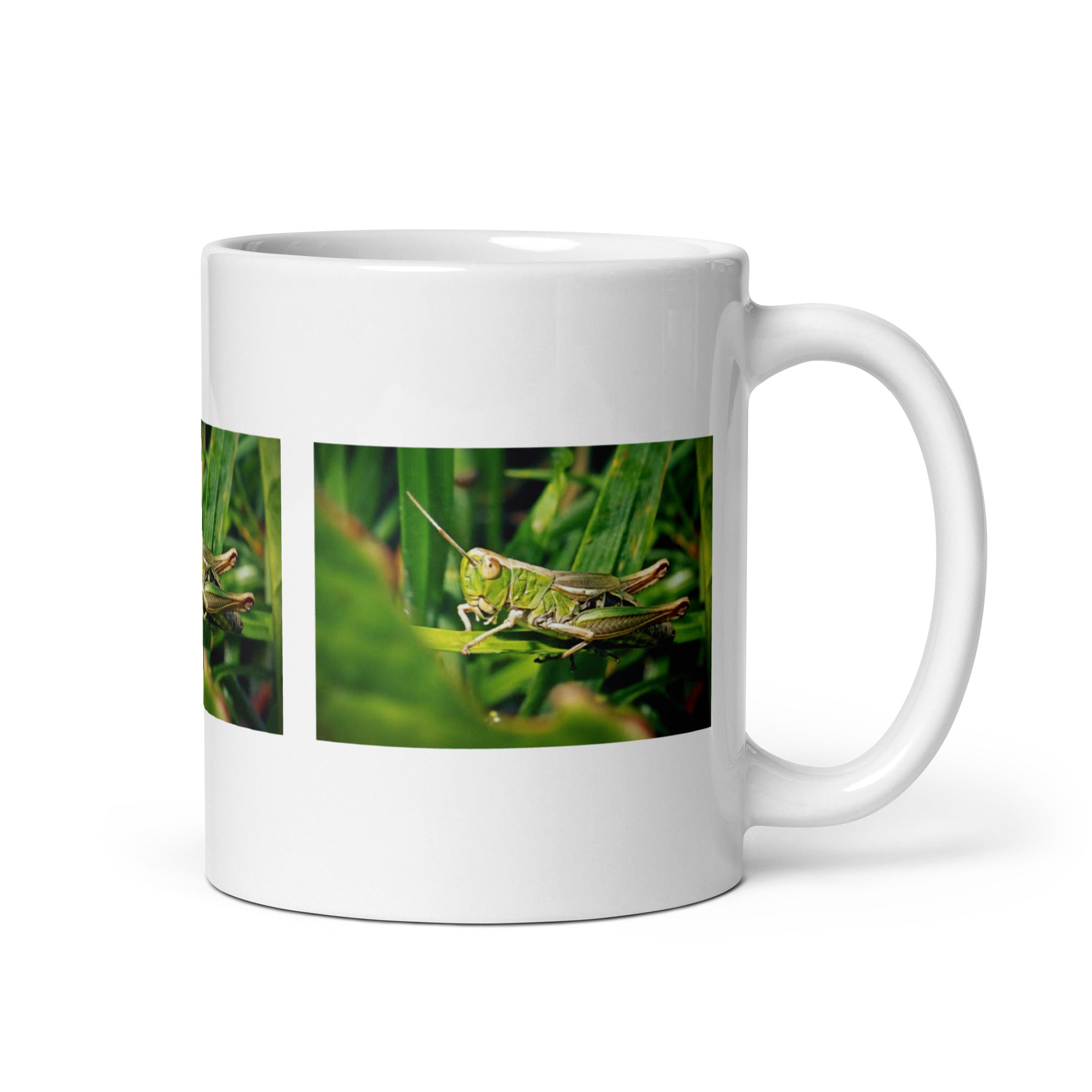 "Grasshopper Mug #1: The Leaping Maestro (Ceramic)"