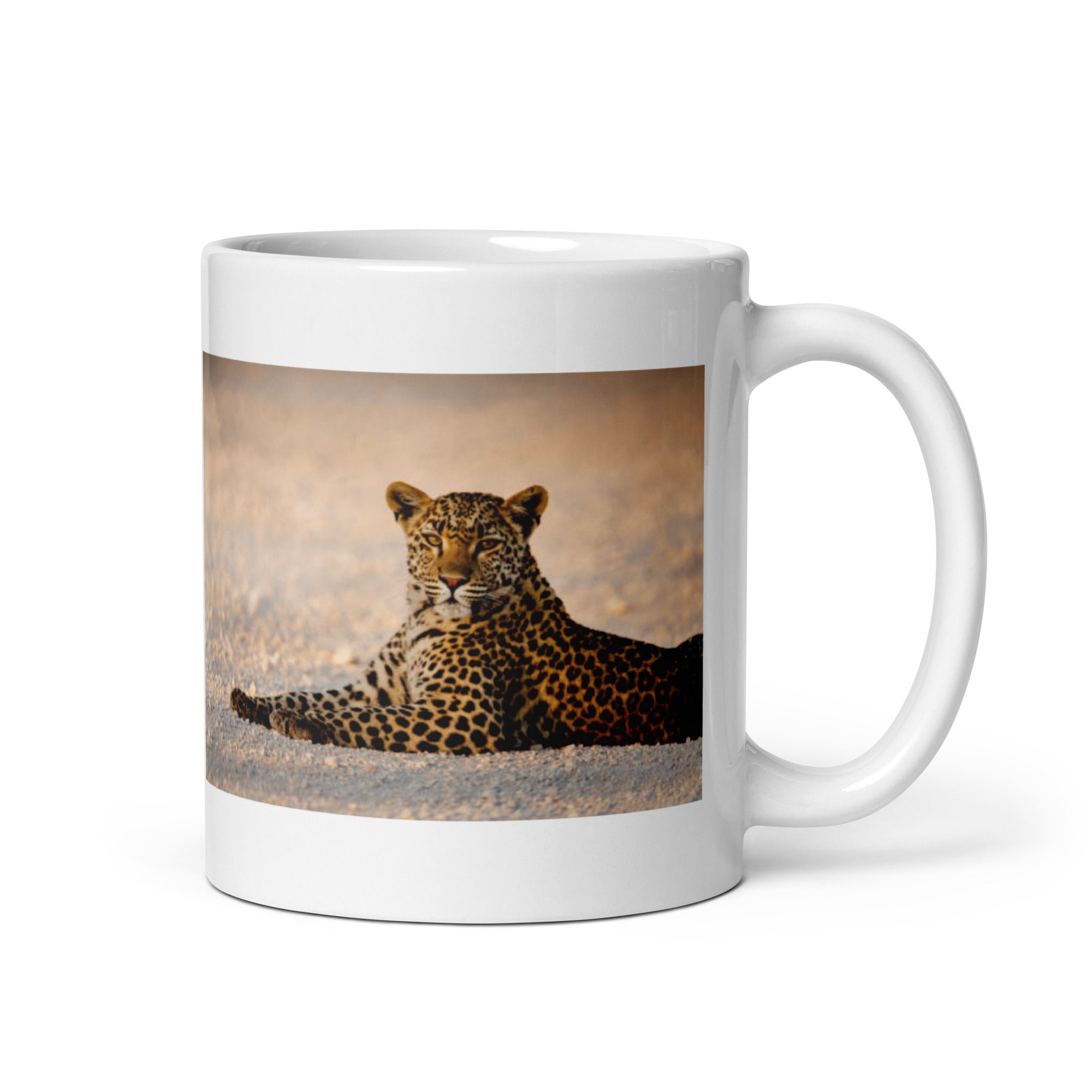 "Leopard Mug #1: The Spotted Prowler (Ceramic)" - 0