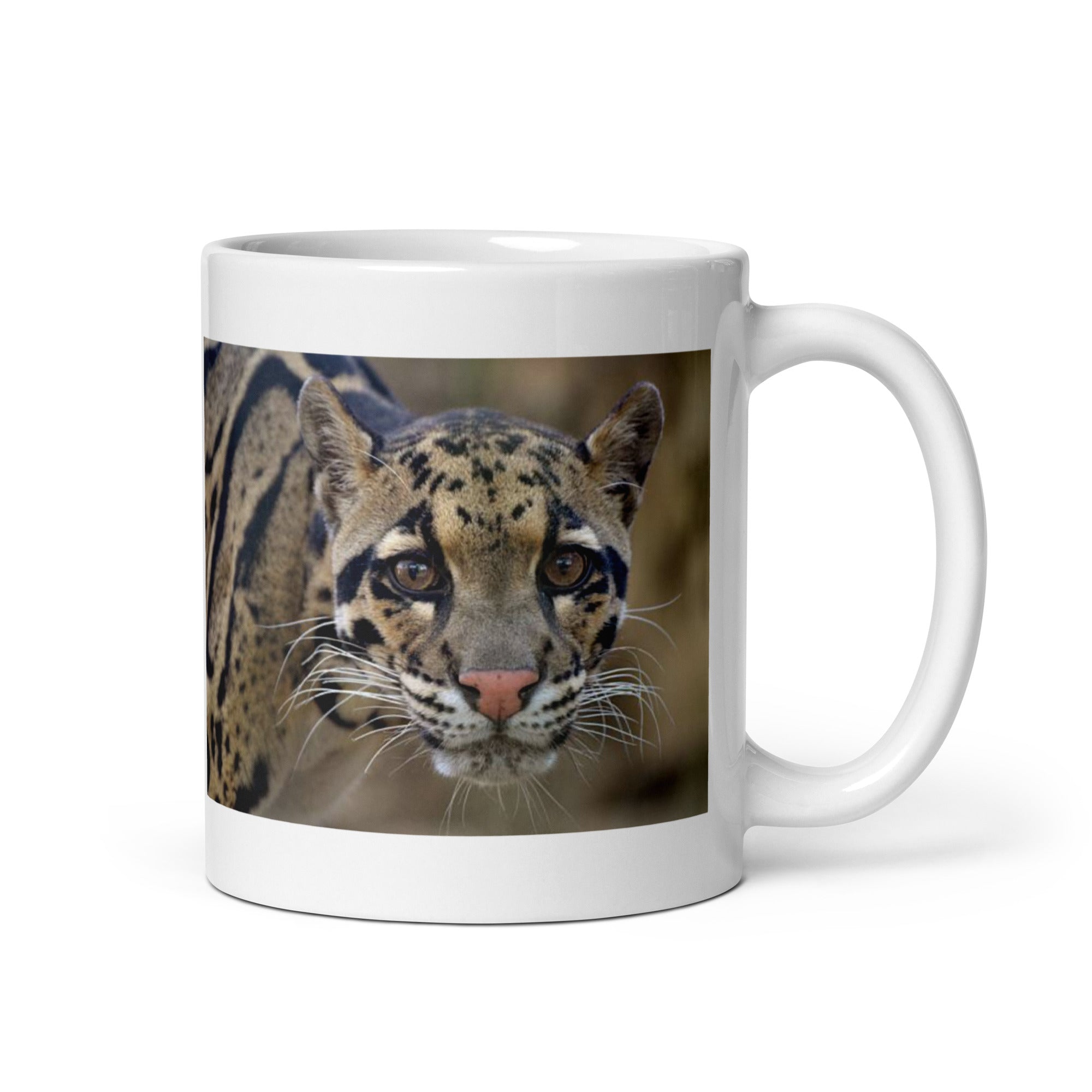 "Clouded Leopard Mug #1: The Enigmatic Climber (Ceramic)"