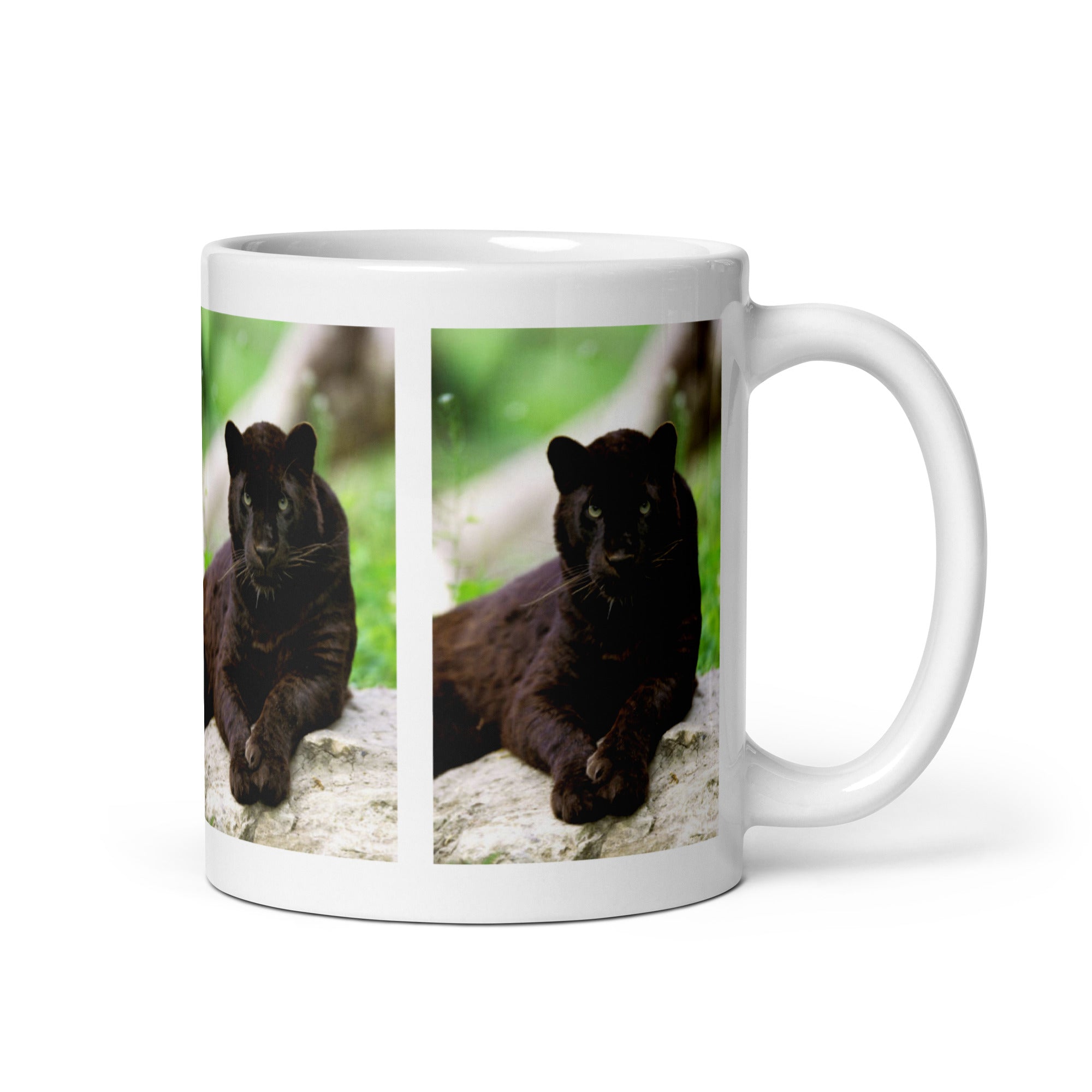 "Black Leopard Mug #1: The Phantom of the Night (Ceramic)"