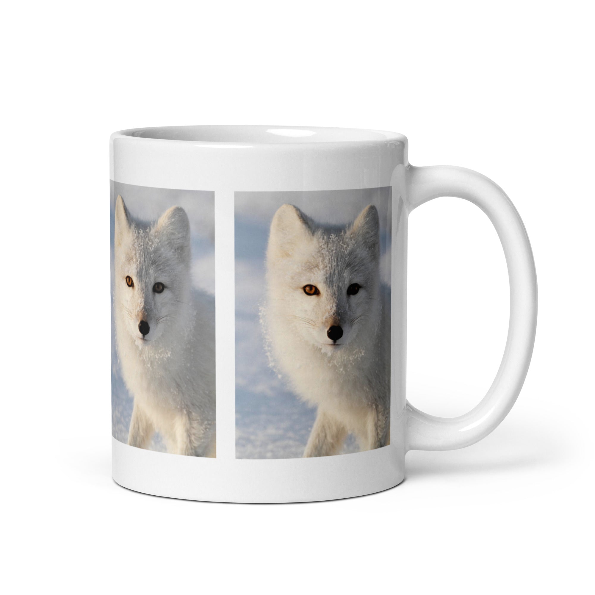 "Arctic Fox Mug #1: The Winter Wanderer (Ceramic)"