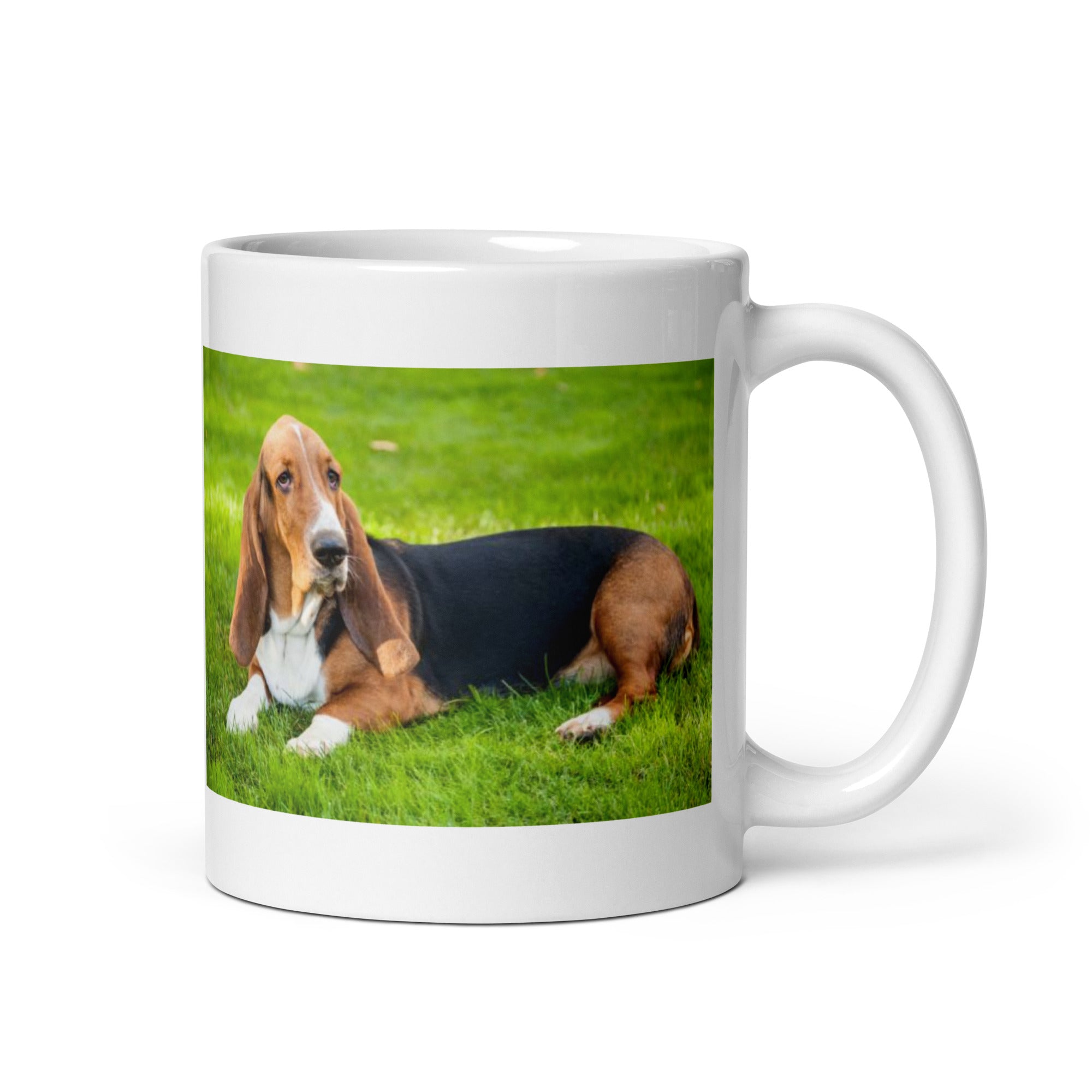 "Basset Hound Mug #1: The Low-Rider Scent Sleuth (Ceramic)"