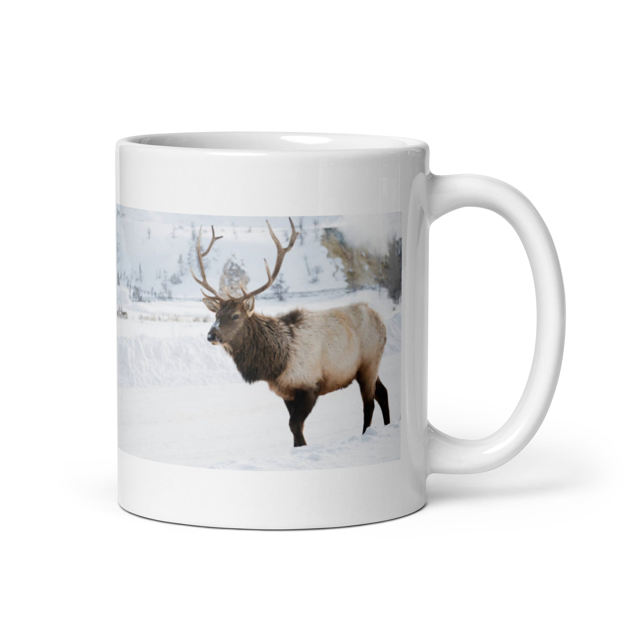 "Elk Mug #1: The Antlered Monarch (Ceramic)" - 0