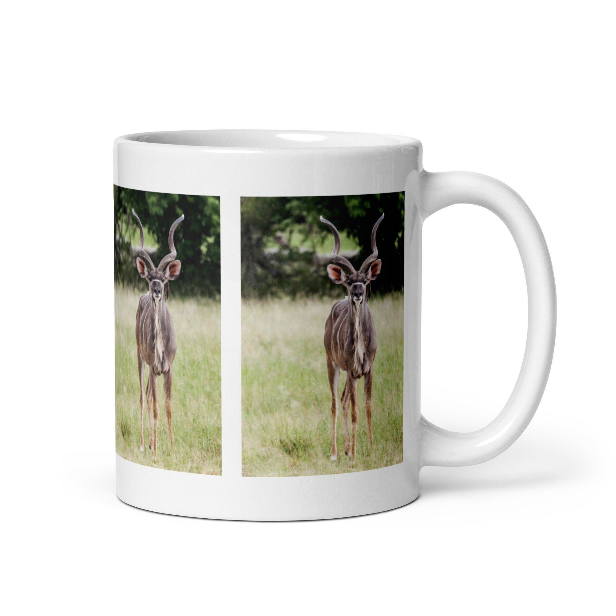 "Kudu Mug #1: The Spiral-Horned Majesty (Ceramic)"