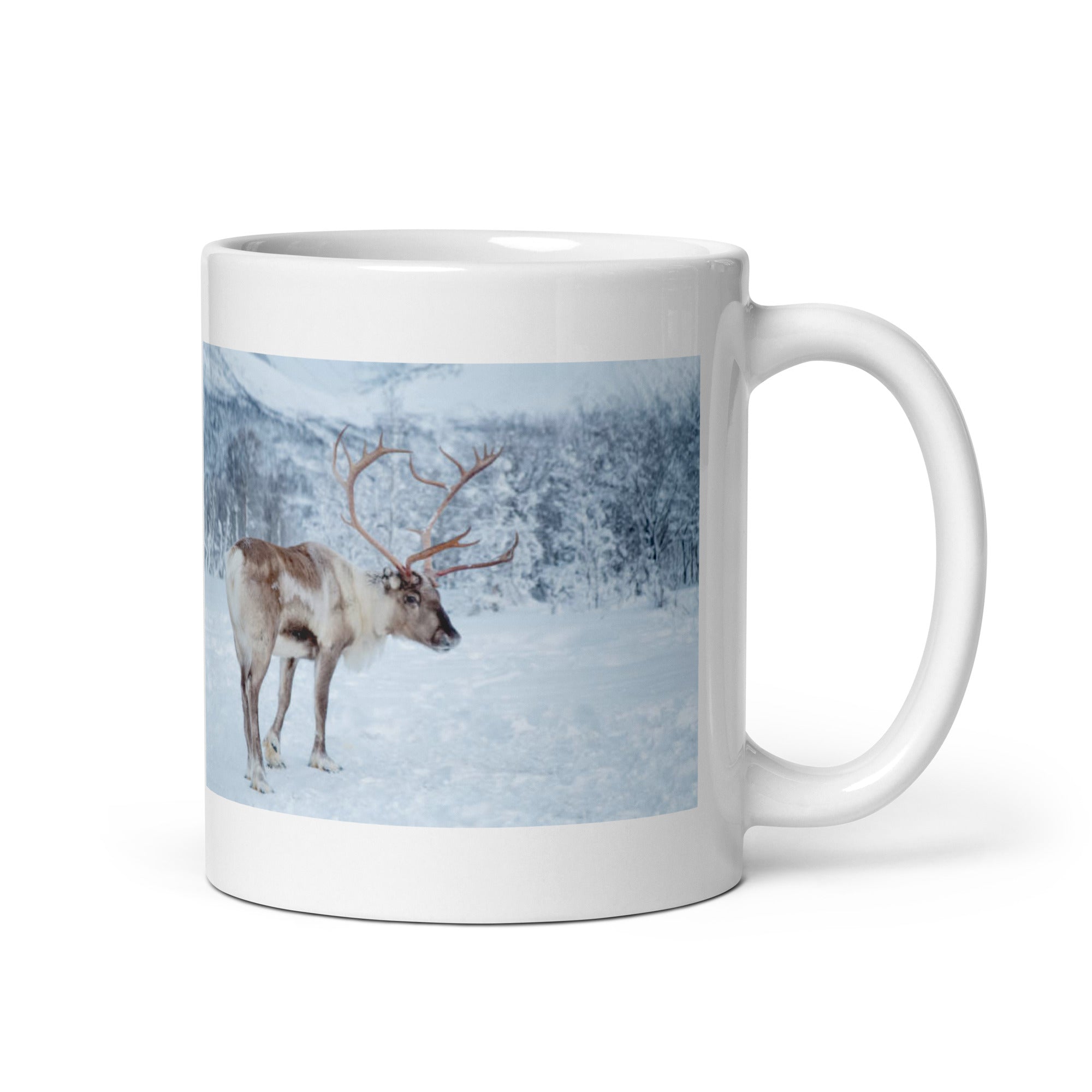 "Reindeer Mug #1: The Antlered Nomad (Ceramic)"