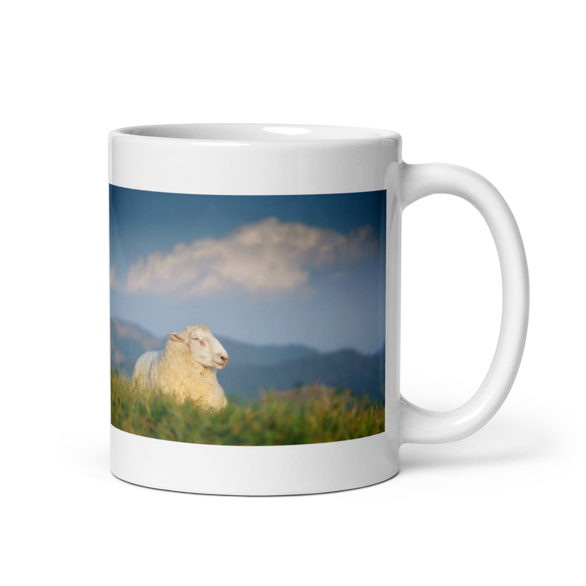 "Sheep Mug #1: The Flock's Follower (Ceramic)" - 0