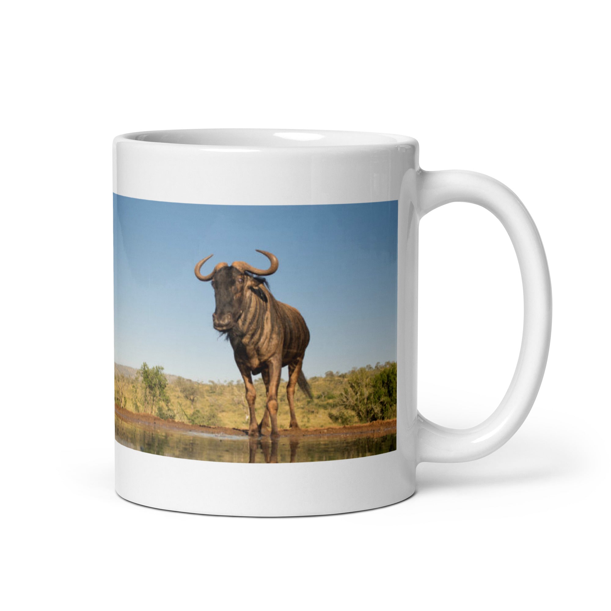 "Wildebeest Mug #1: The Great Migration (Ceramic)"