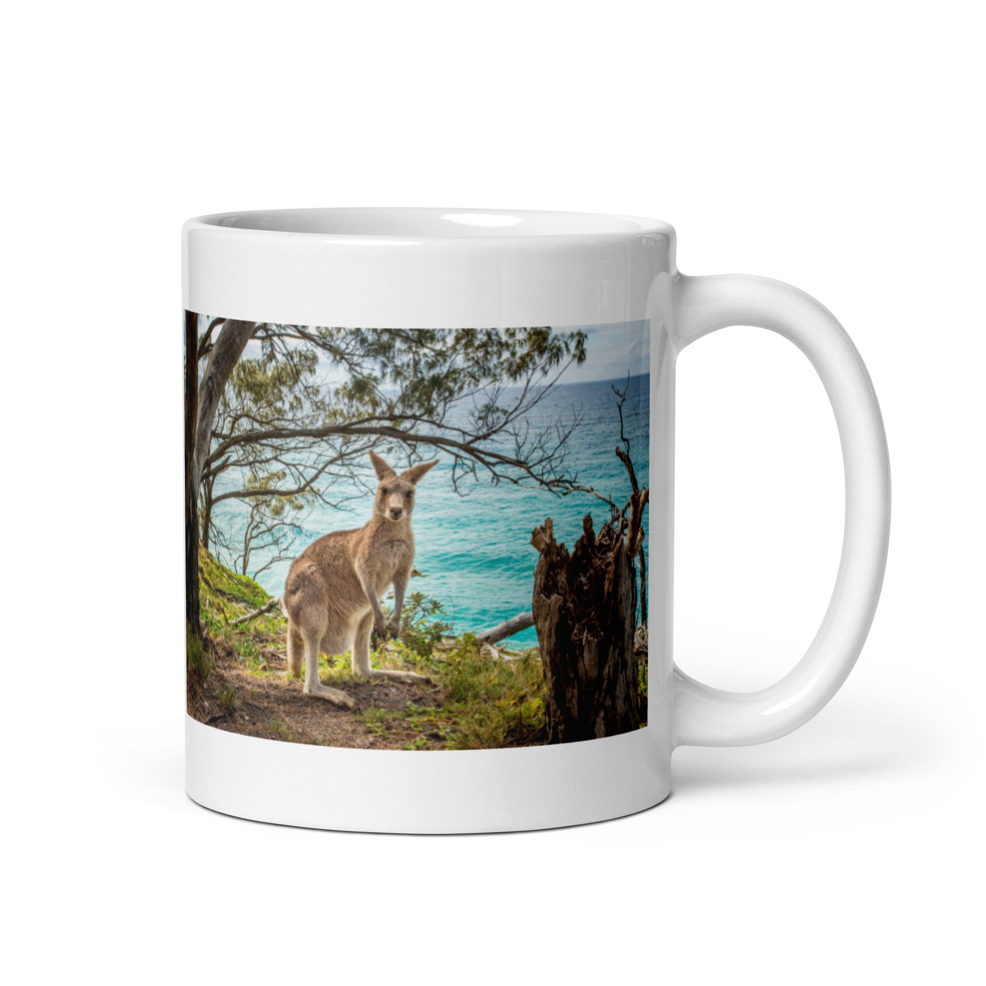 "Kangaroo Mug #1: The Bounding Boxer (Ceramic)" - 0