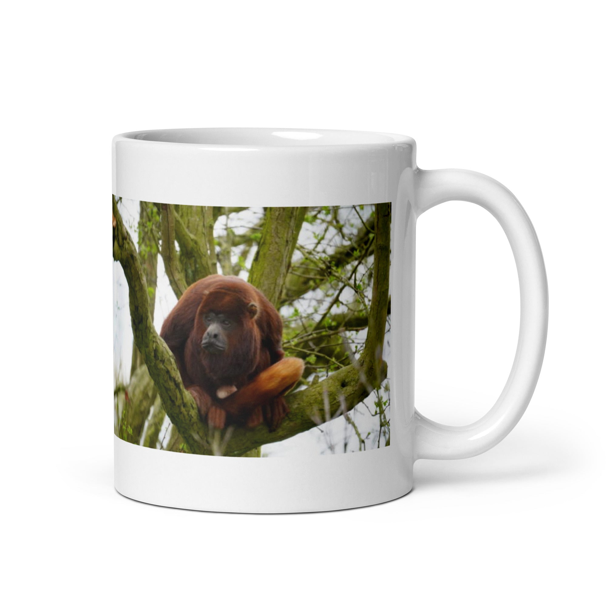 "Howler Monkey Mug #1: The Rainforest Vocalist (Ceramic)" - 0