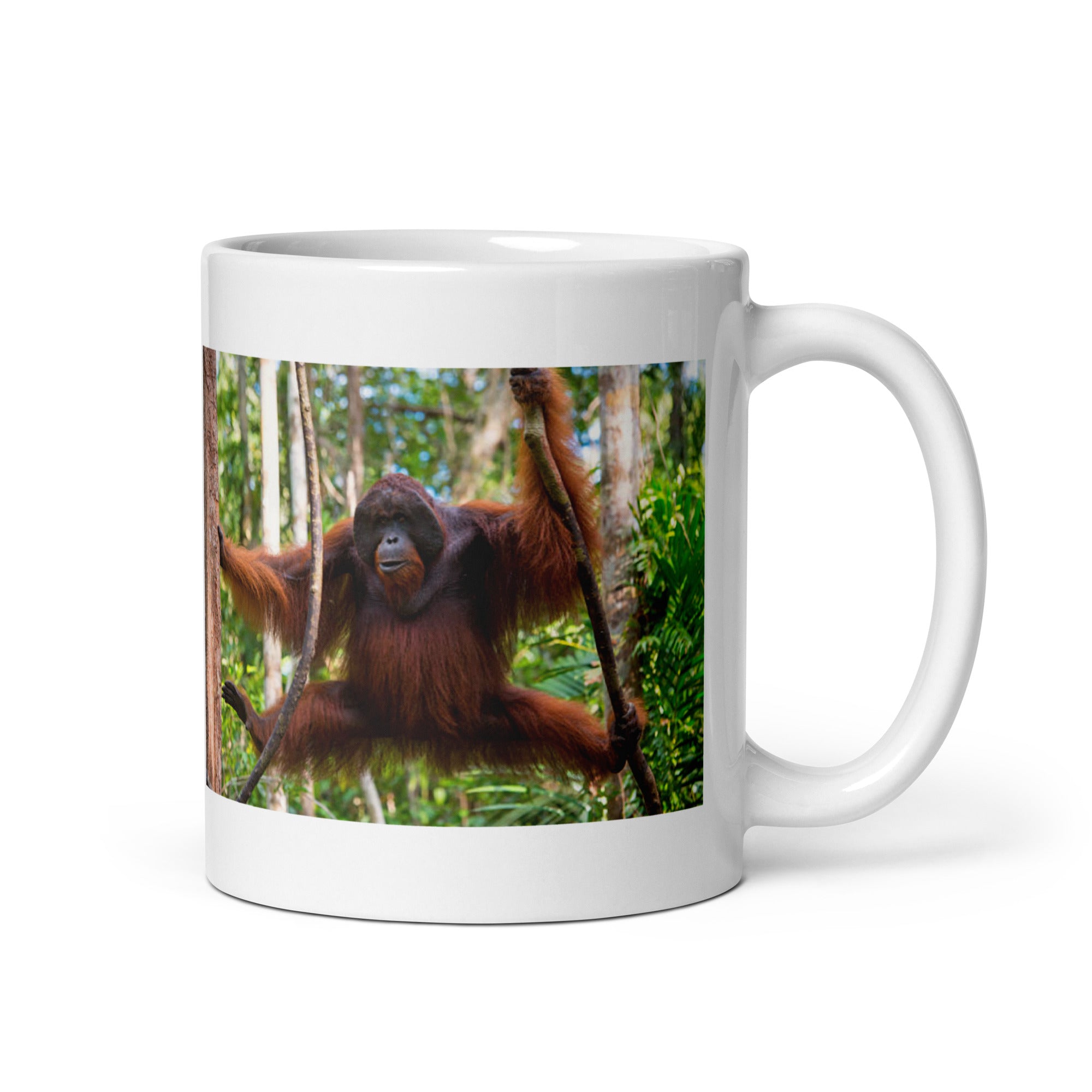 "Orangutan Mug #1: The Gentle Tree Dweller (Ceramic)" - 0