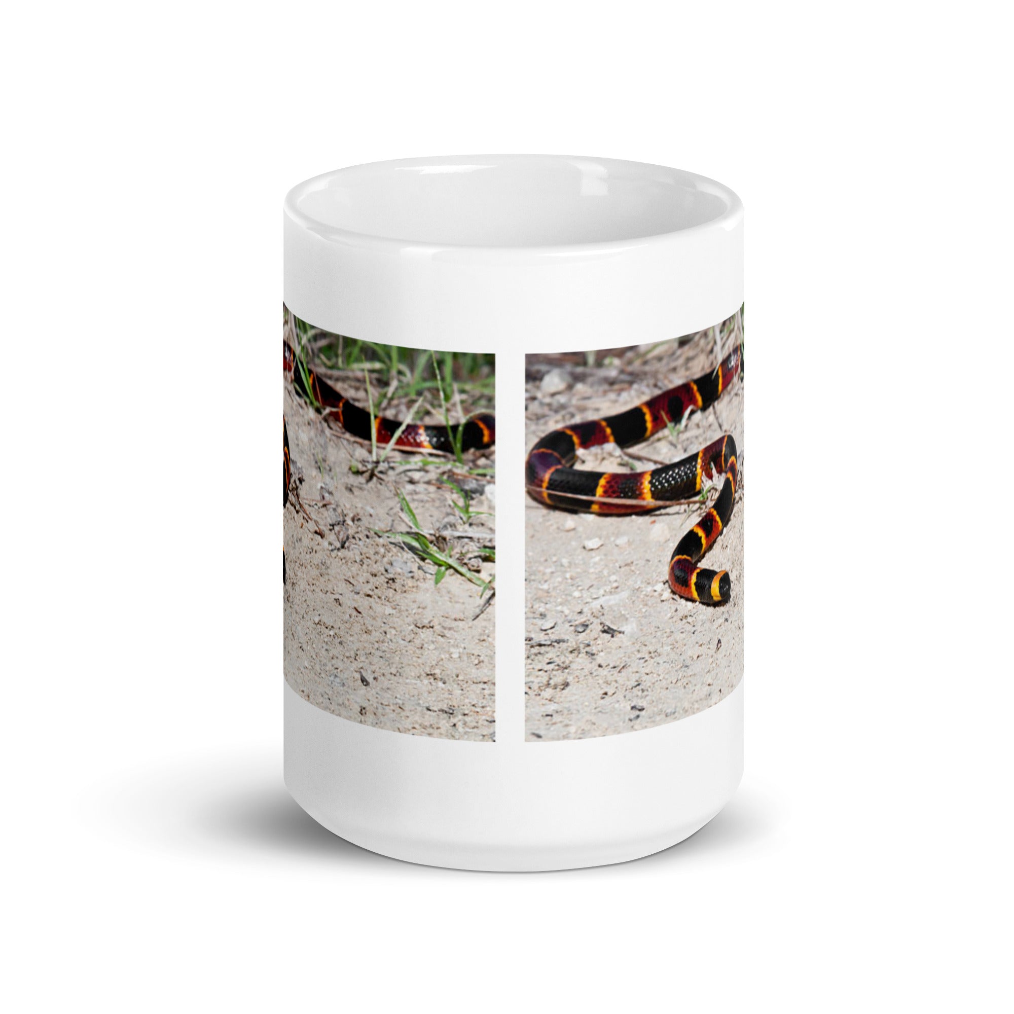 "Coral Snake Mug #1: Vibrant Beauty of the Wild  (Ceramic)"