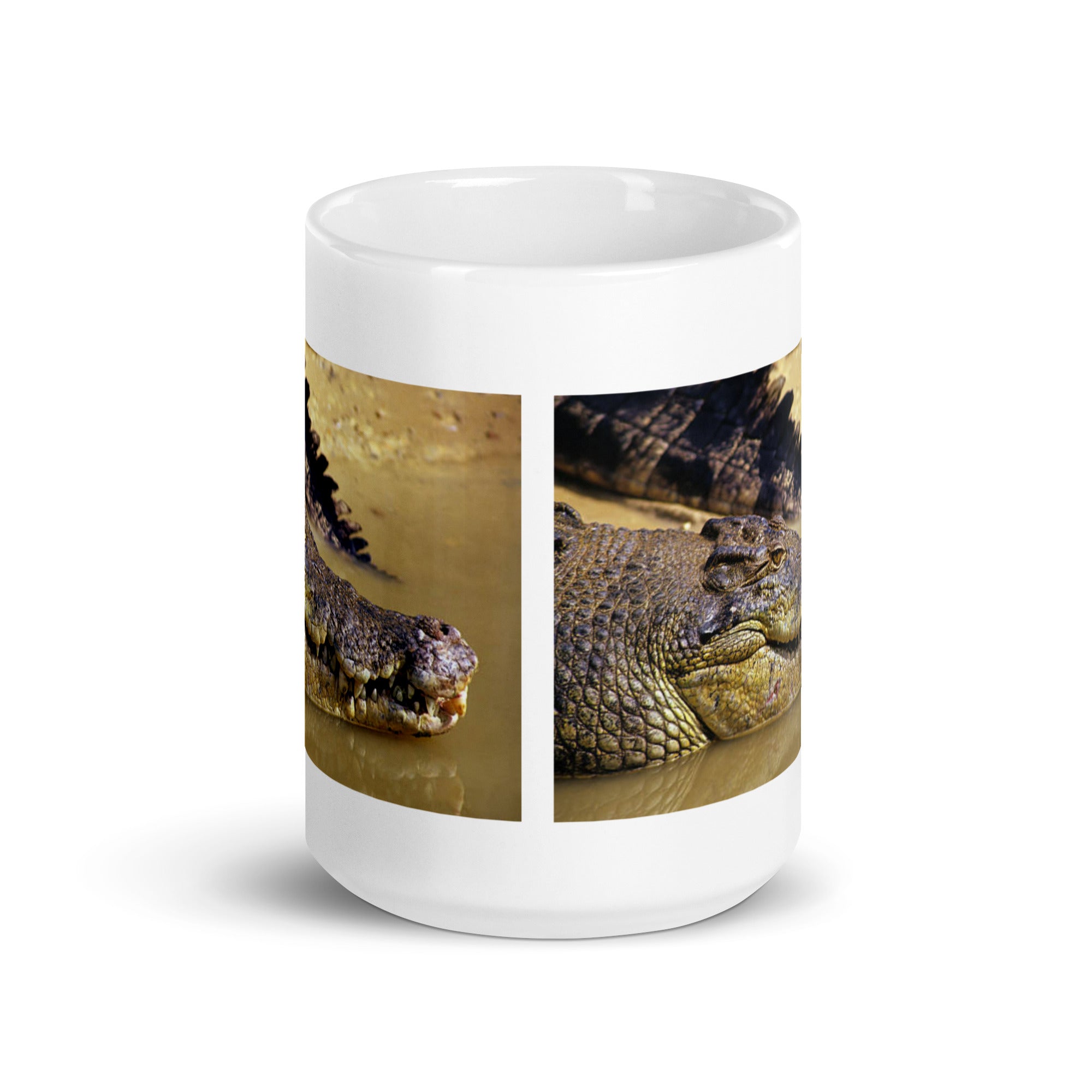 "Crocodile Mug #1:  Power and Majesty of the Swamp (Ceramic)"