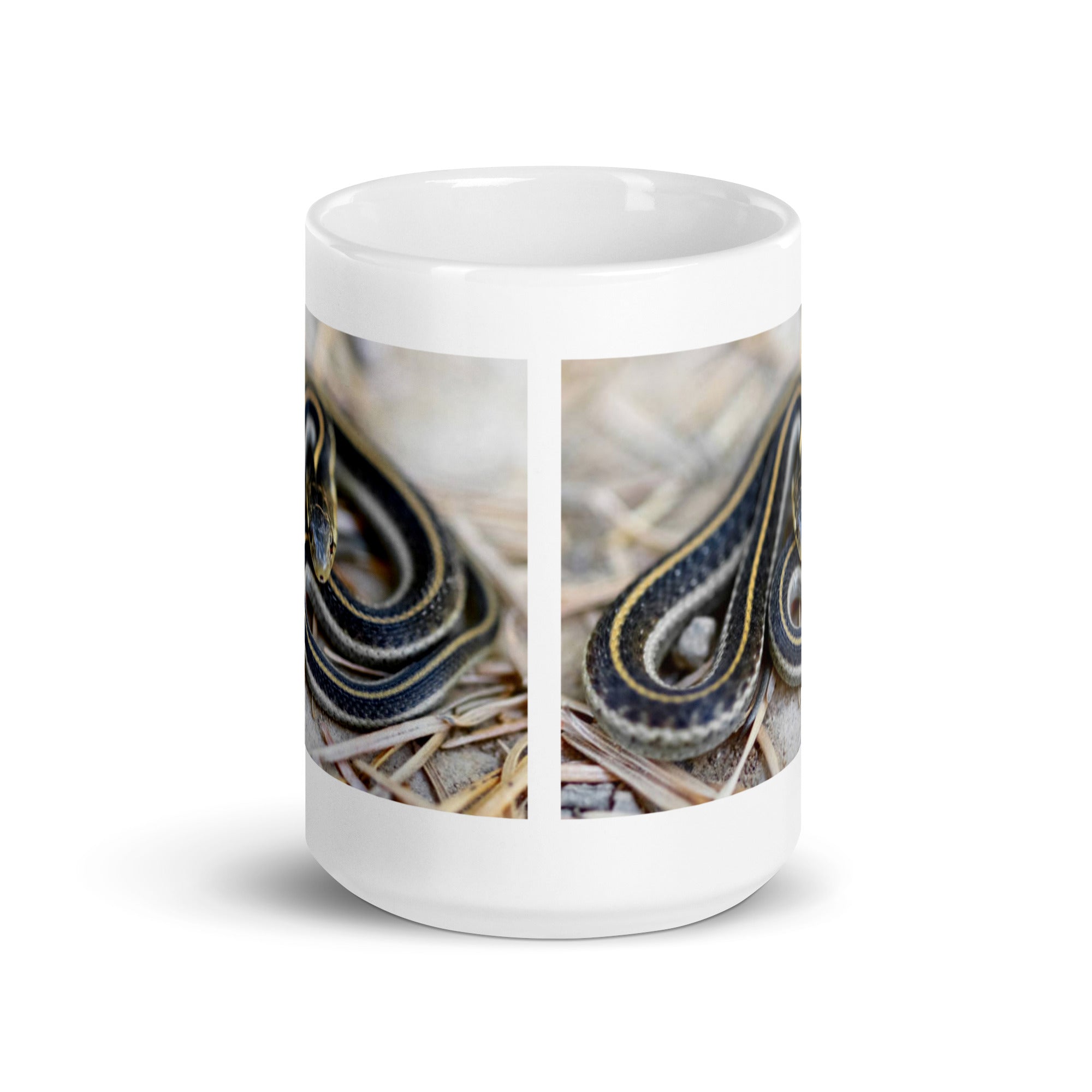 "Garter Snake Mug #1:  Elegance and Simplicity of the Garden  (Ceramic)"