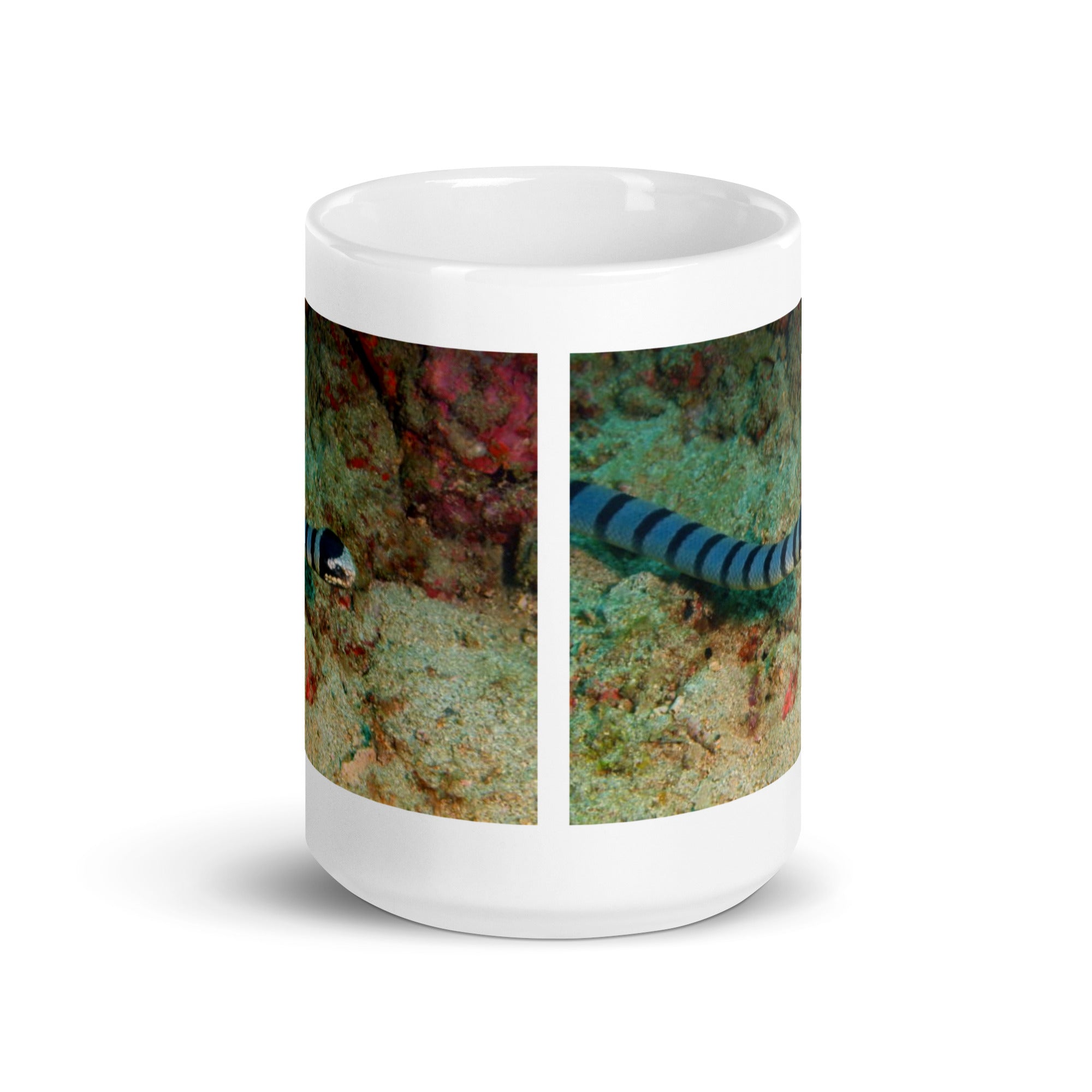 "Sea Snake Mug #1: Grace and Mystery of the Ocean  (Ceramic)"