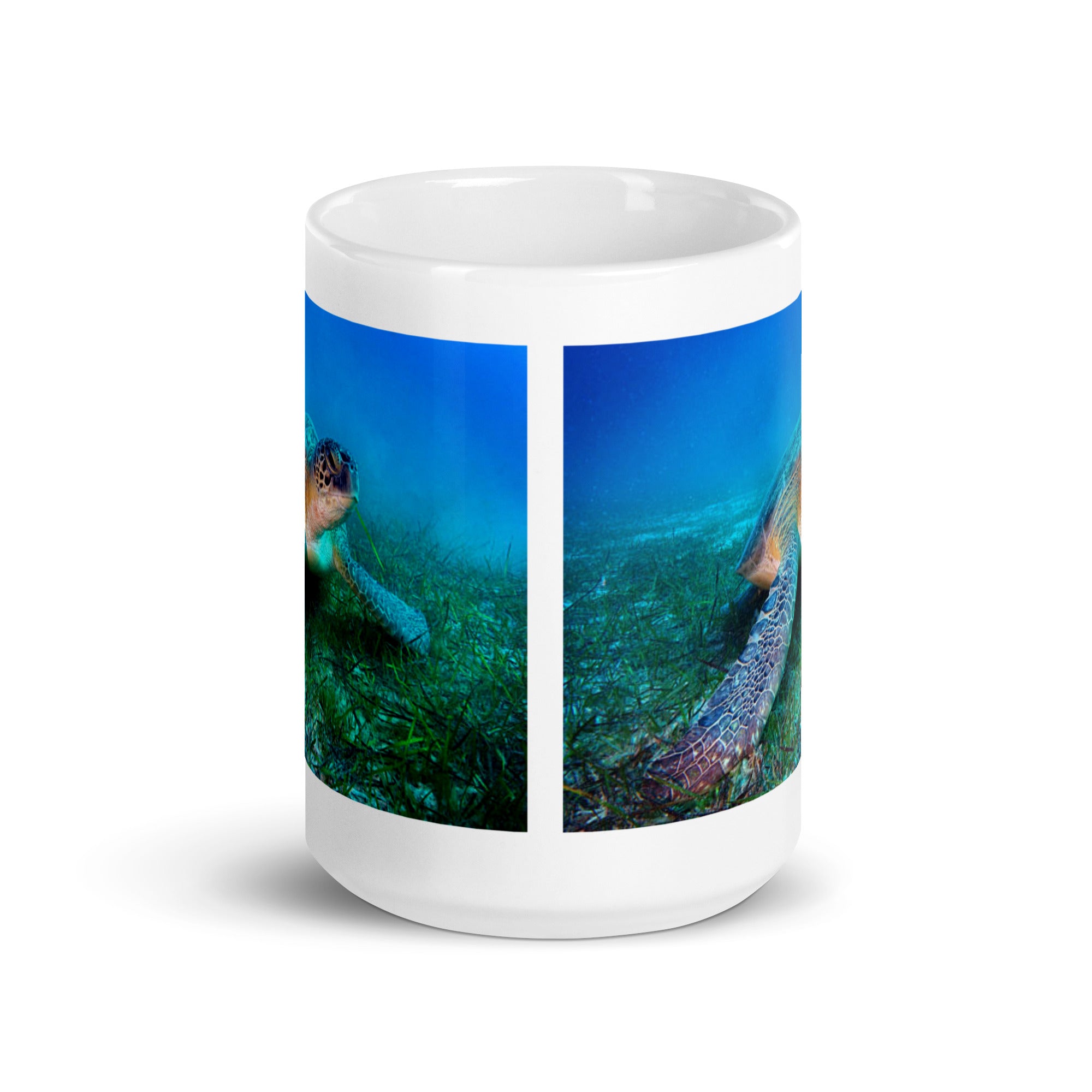 "Sea Turtle Ceramic Mug #1:  Serenity and Wisdom of the Ocean  (Ceramic)"