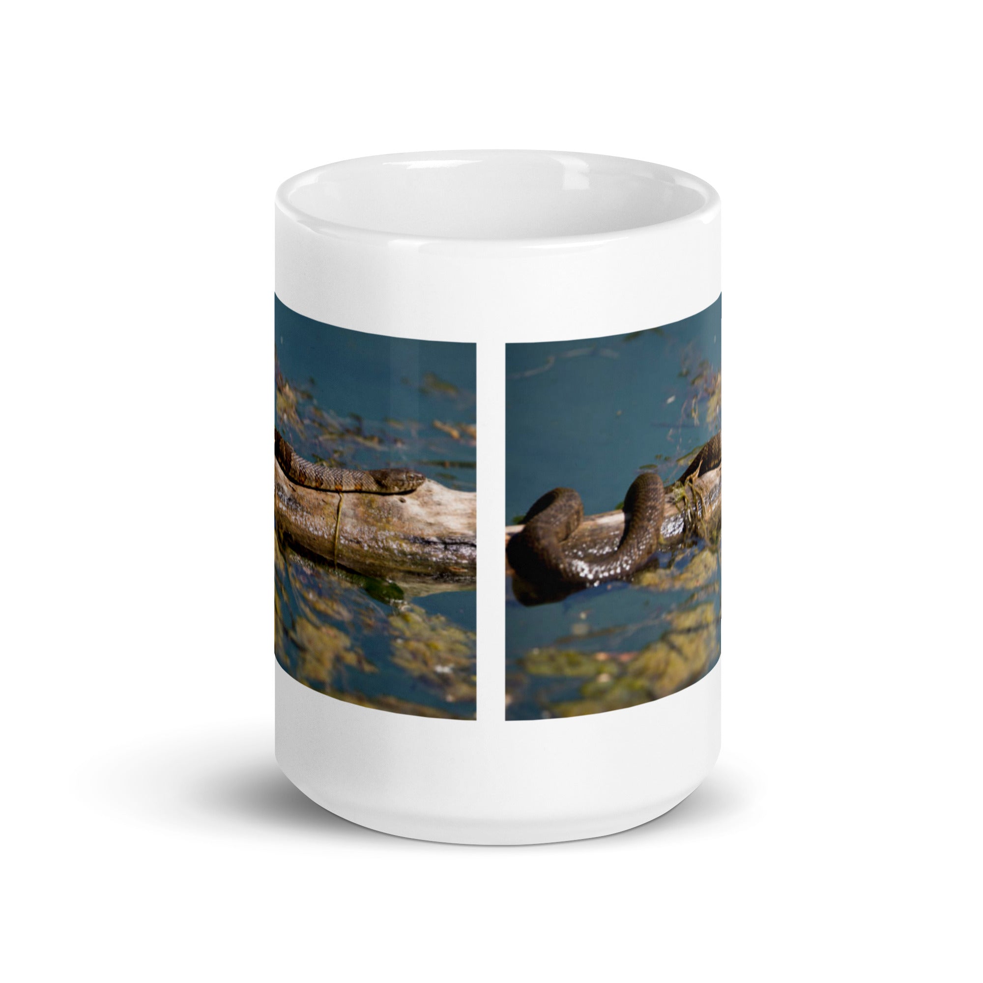 "Water Snake Mug #1: The Serpentine Swimmer (Ceramic)"