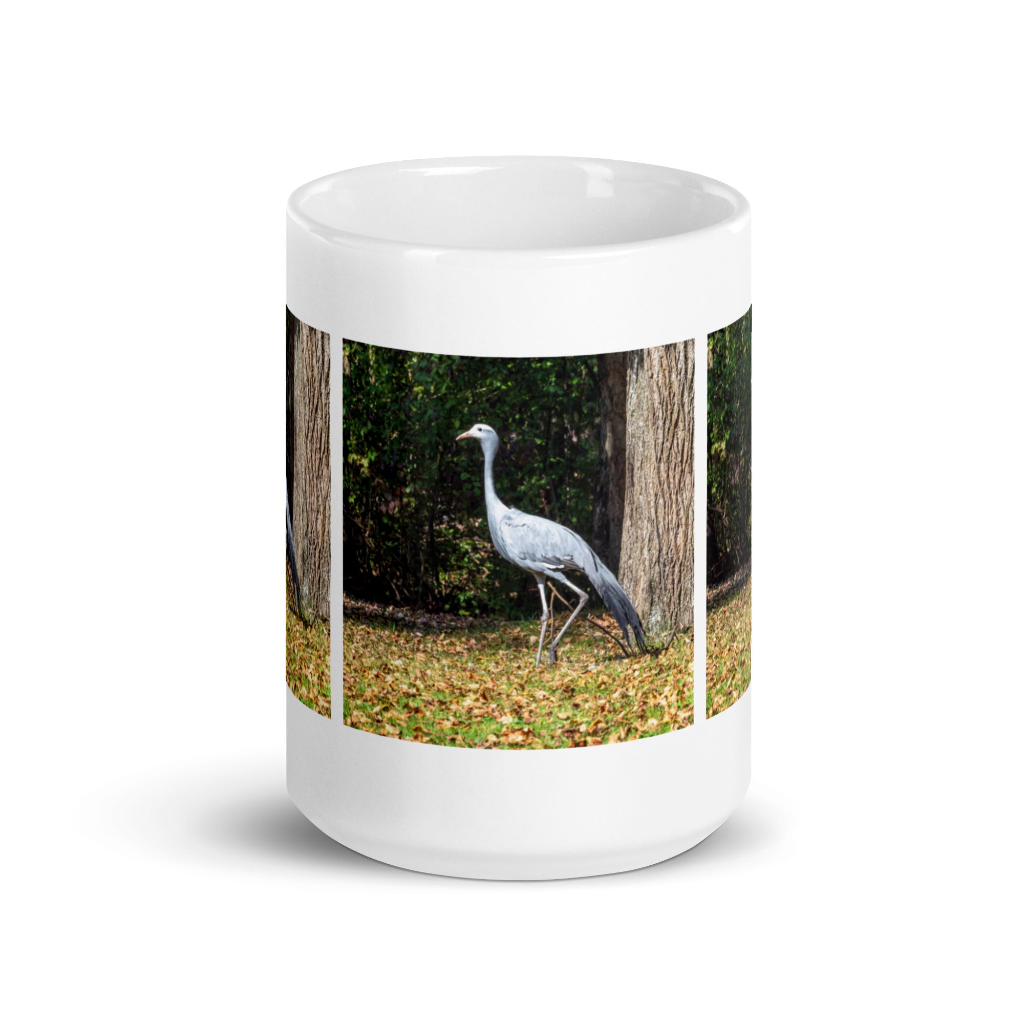 "Blue Crane Mug #1: The Graceful Dancer (Ceramic)"