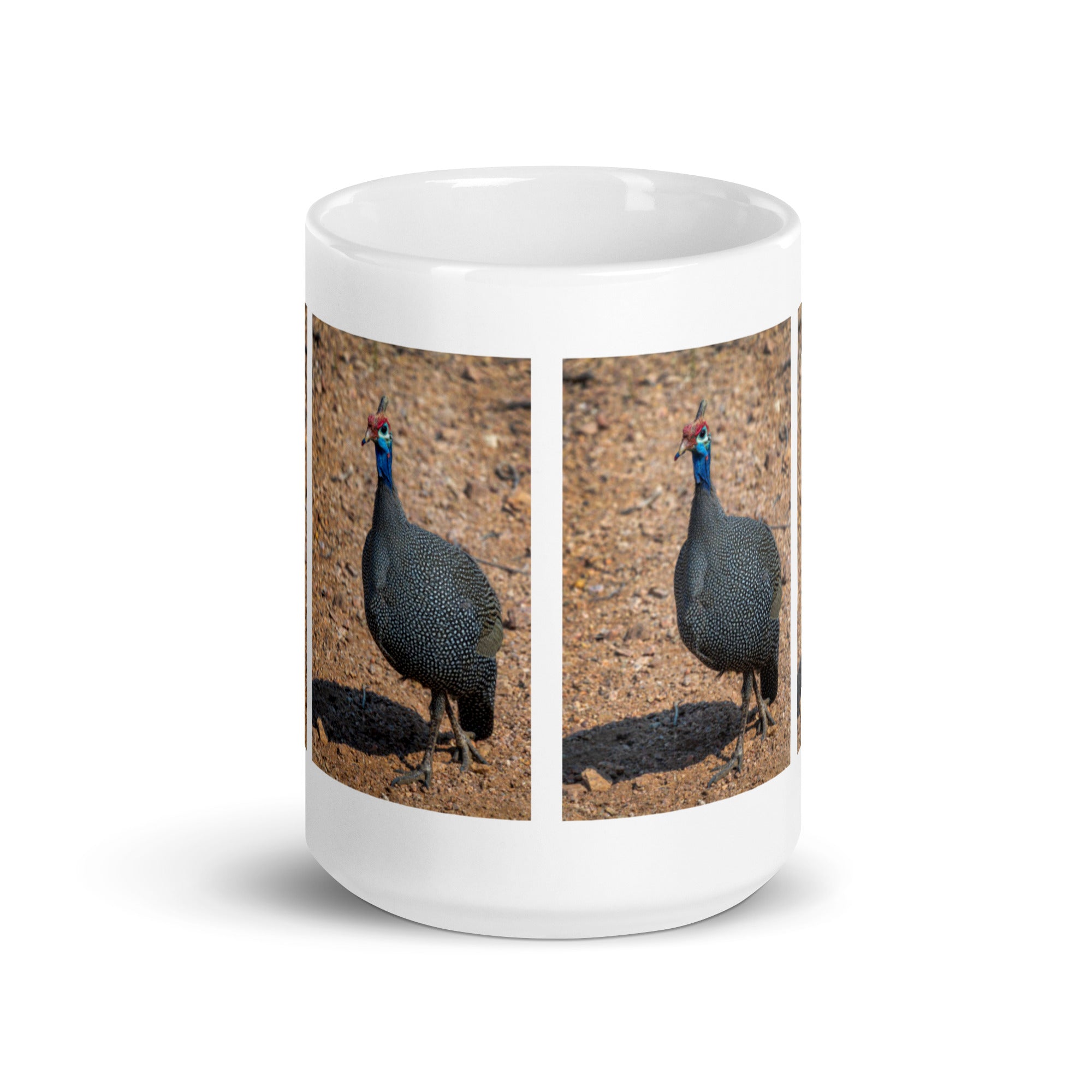 "Guinea Fowl Mug #1: The Spotted Sentinel (Ceramic)"