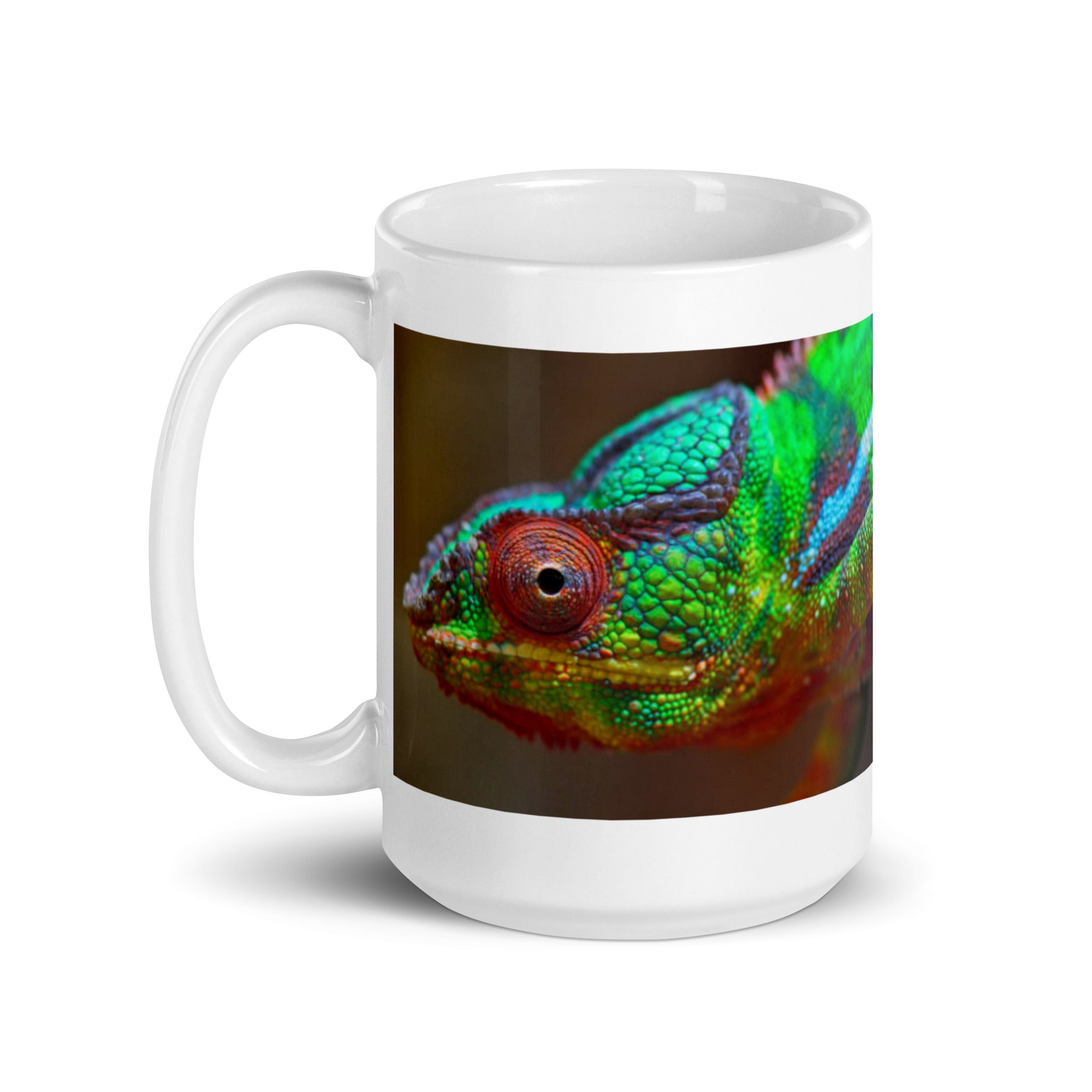 "Chameleon Mug #1:  Color and Adaptability of the Wild  (Ceramic)"