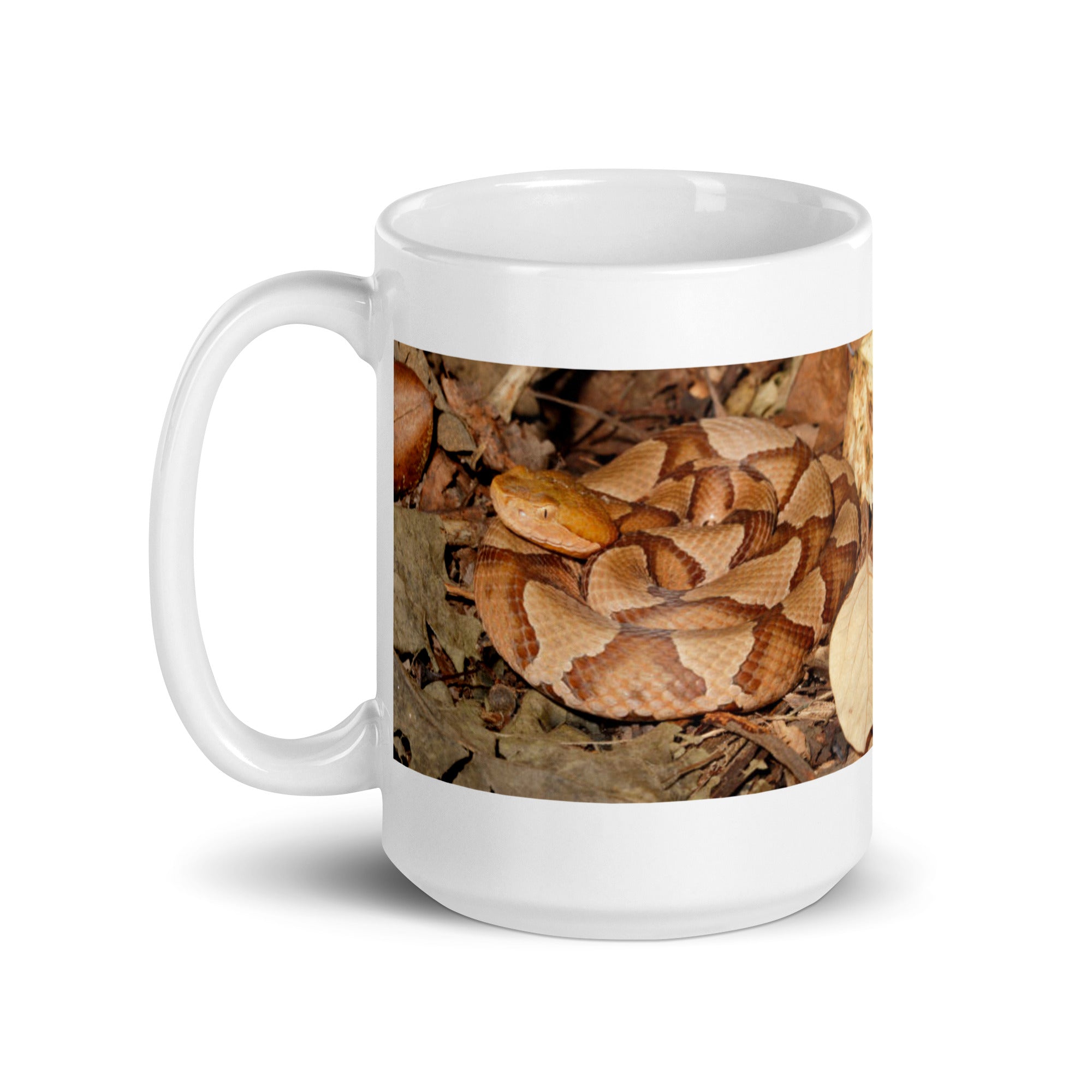 "Copperhead Mug #1: Elegance and Stealth of the Forest  (Ceramic)"