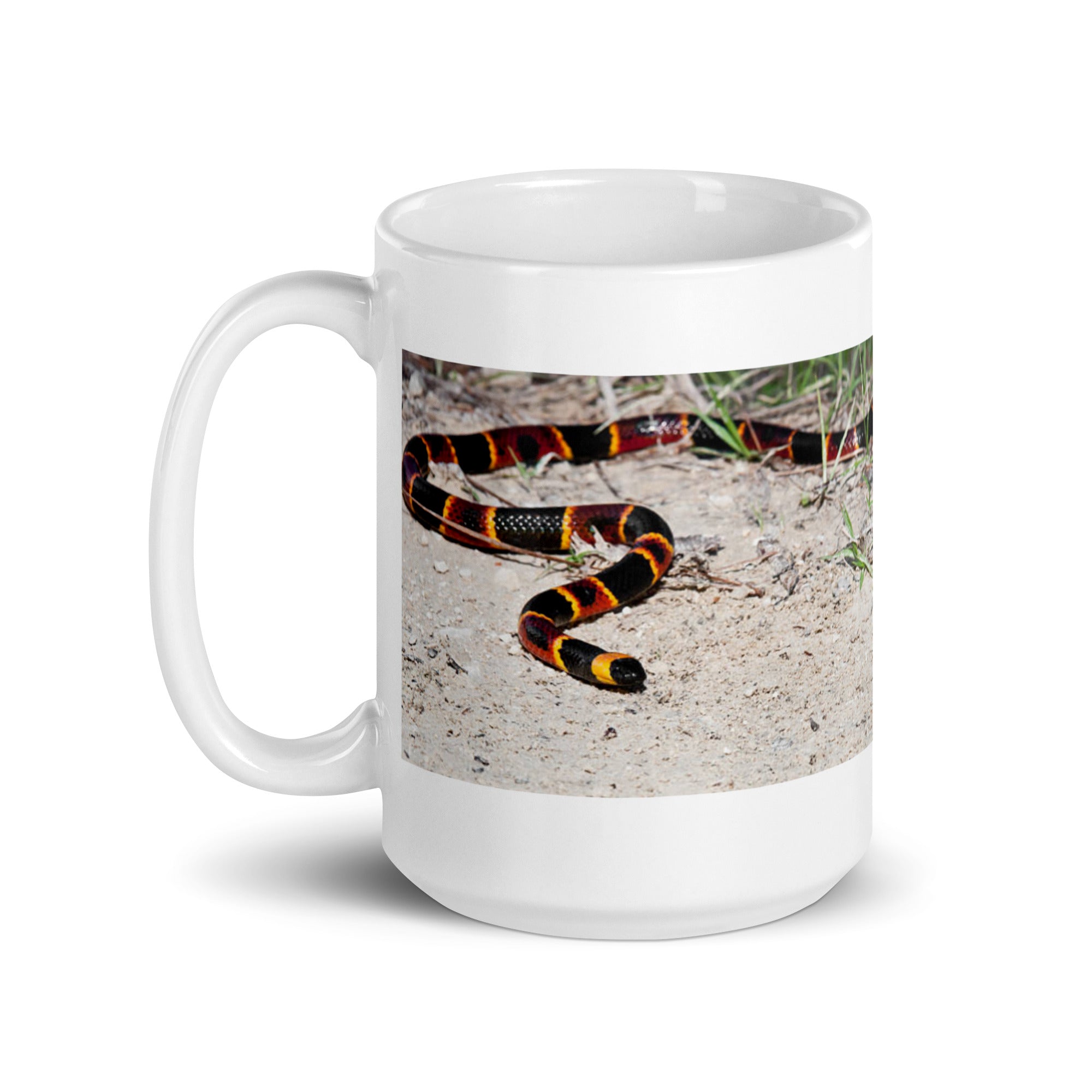 "Coral Snake Mug #1: Vibrant Beauty of the Wild  (Ceramic)"