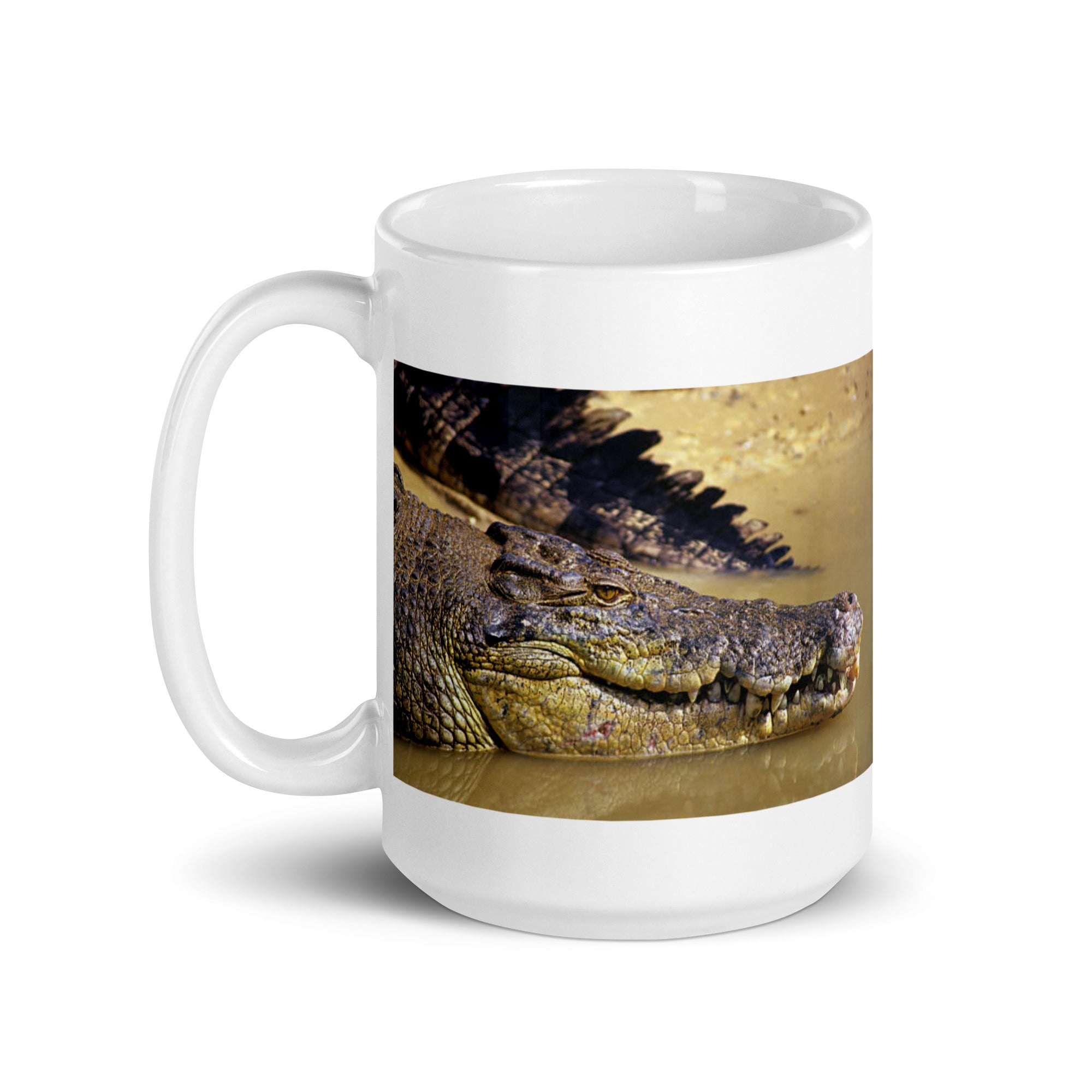 "Crocodile Mug #1:  Power and Majesty of the Swamp (Ceramic)"