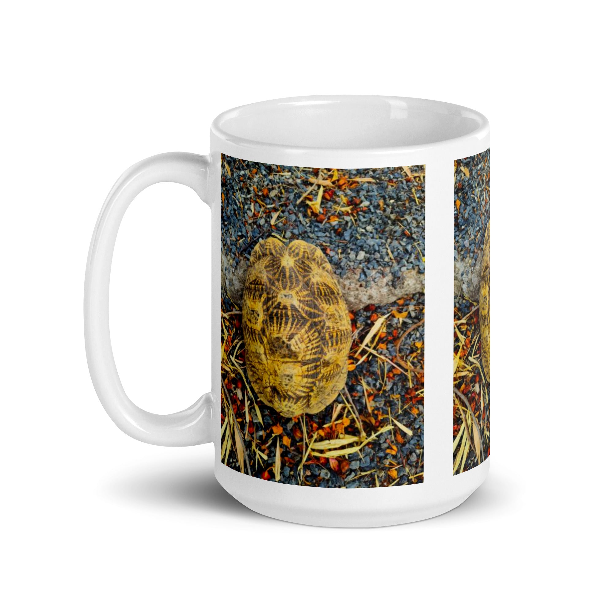 "Geometric Tortoise Mug #1:  Elegance of Nature’s Geometry  (Ceramic)"