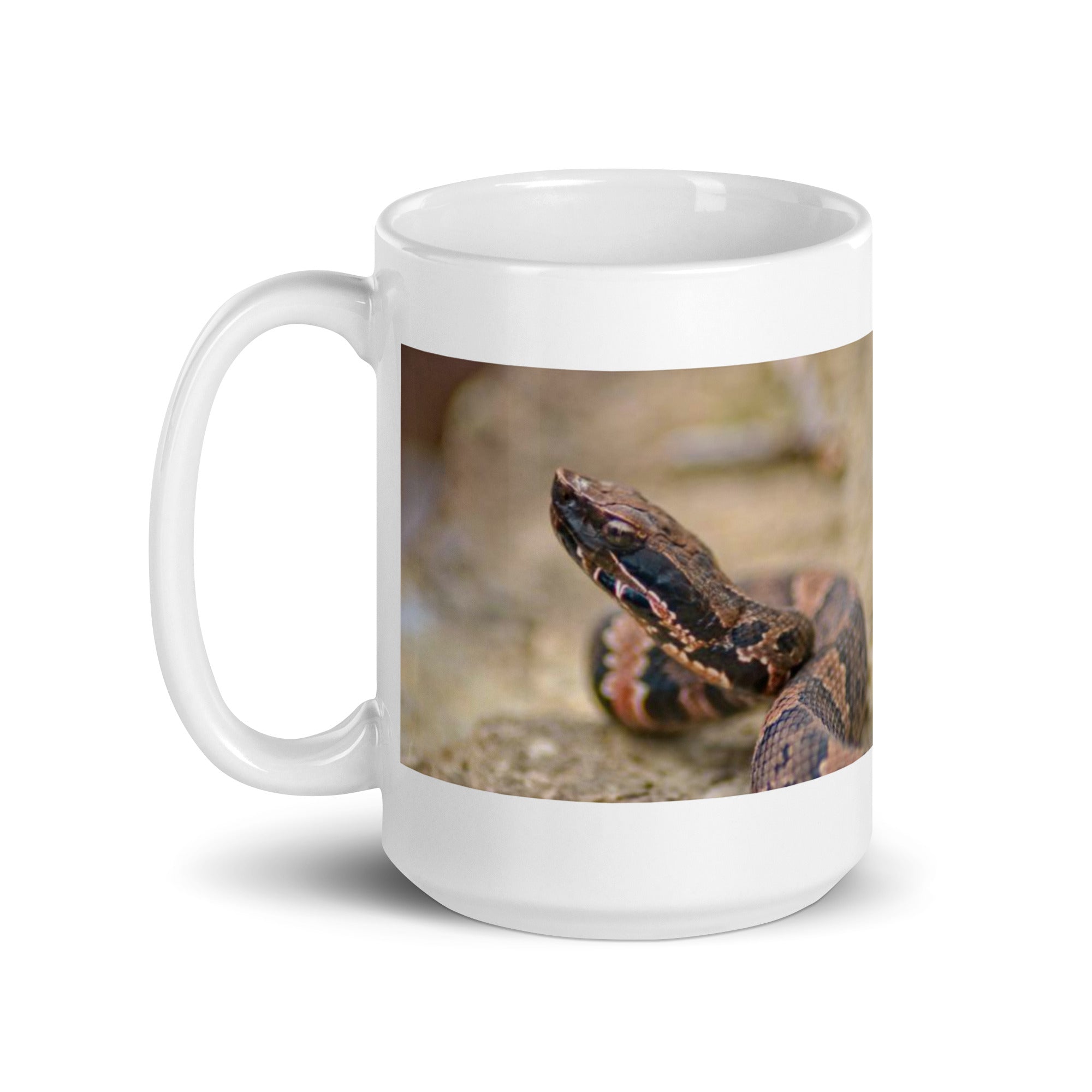 "Moccasin  Mug #1:  Stealth and Strength of the Swamp (Ceramic)"