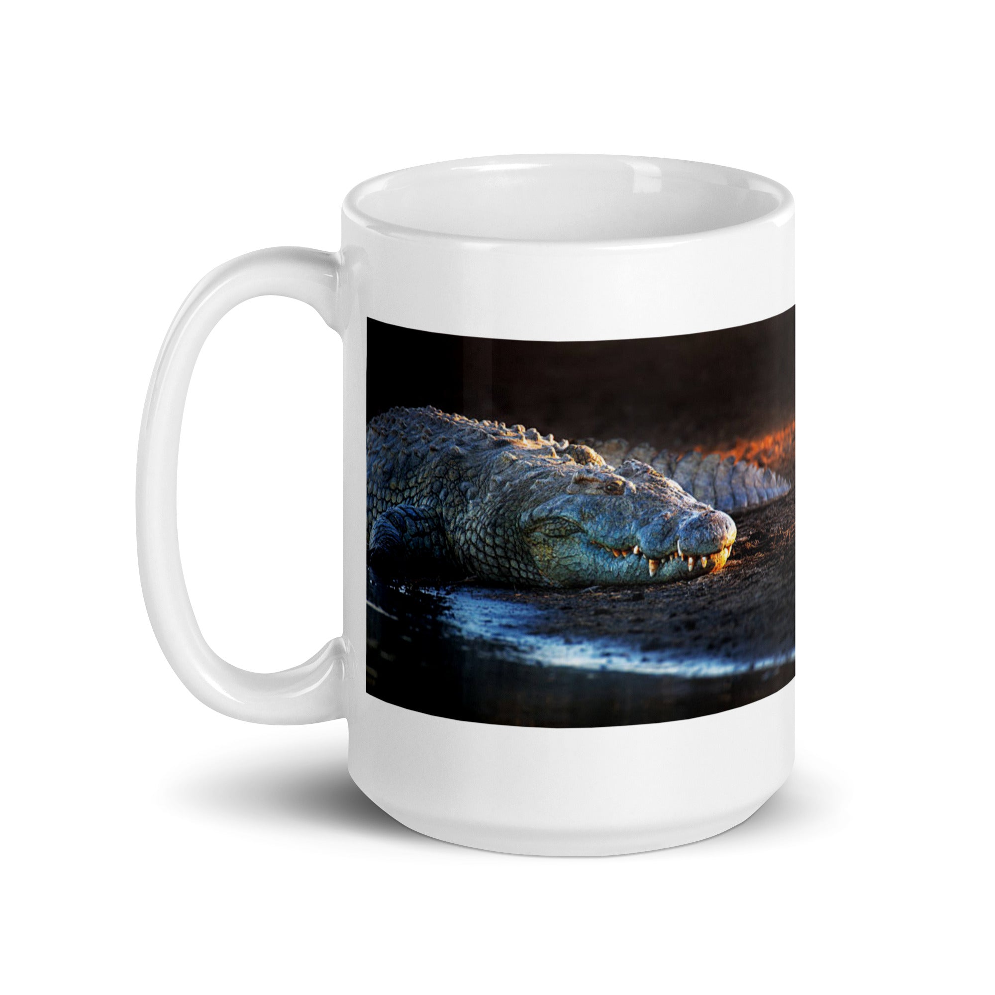 "Nile Crocodile Mug #1:  Power and Majesty of the African Waters  (Ceramic)"