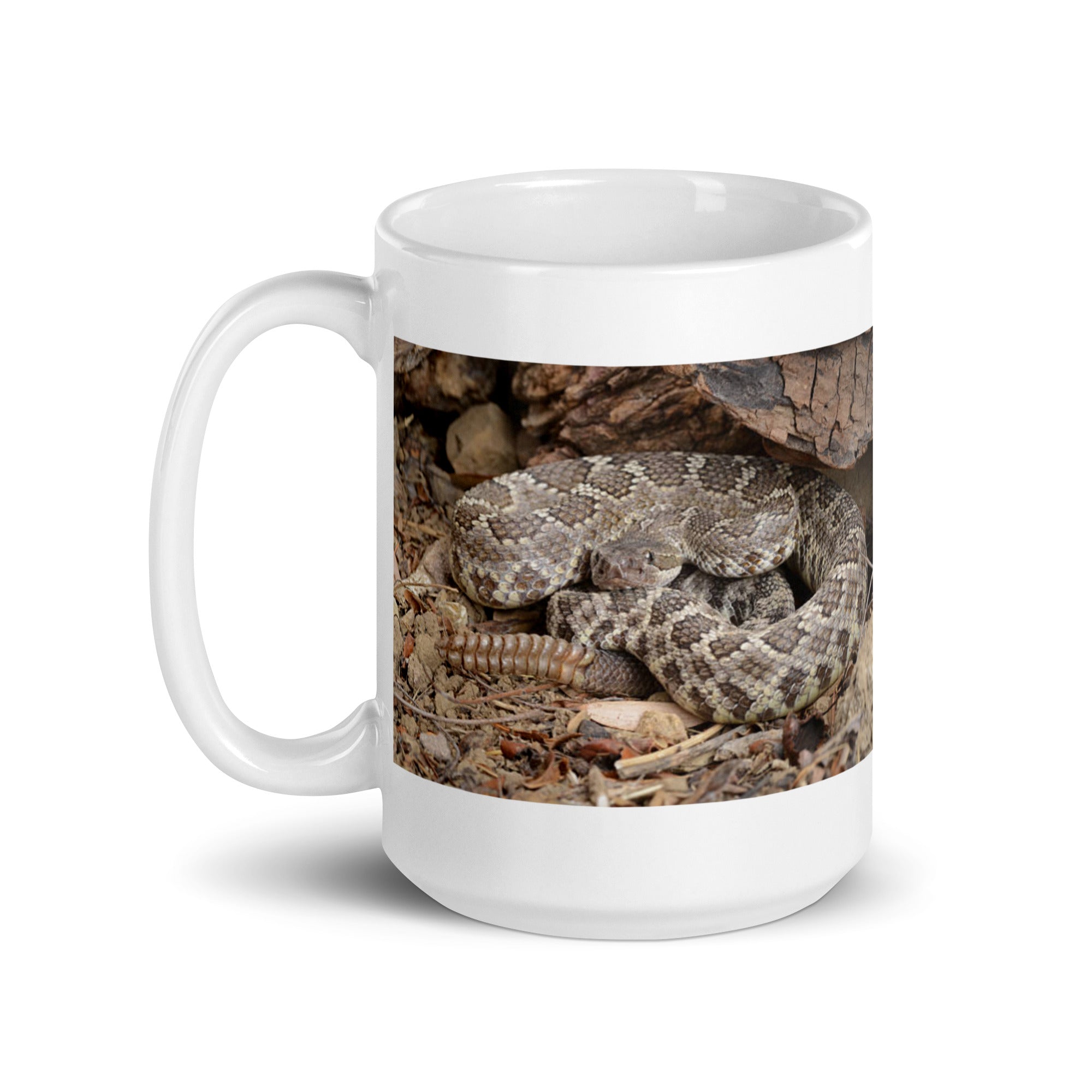 "Rattlesnake Mug #1: Power and Warning of the Desert  (Ceramic)"