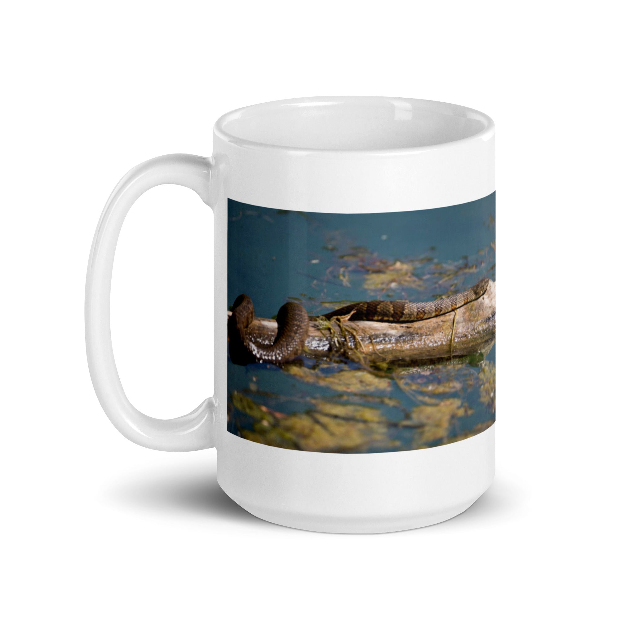 "Water Snake Mug #1: The Serpentine Swimmer (Ceramic)"