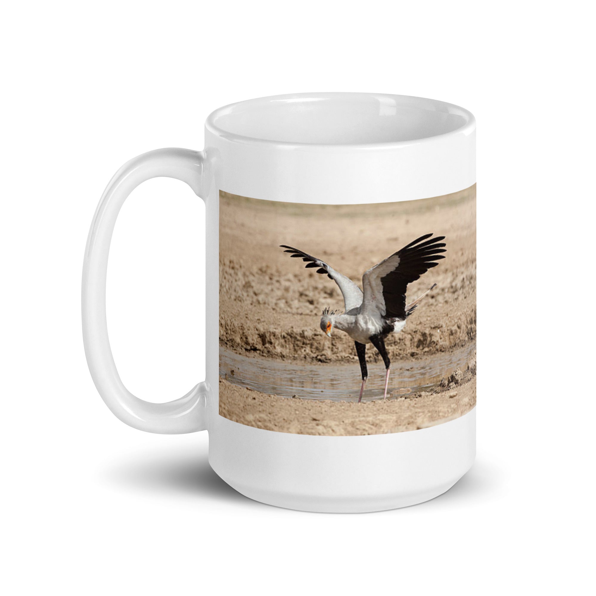 "Secretary Bird Mug #1: The Serpent Stomper (Ceramic)"