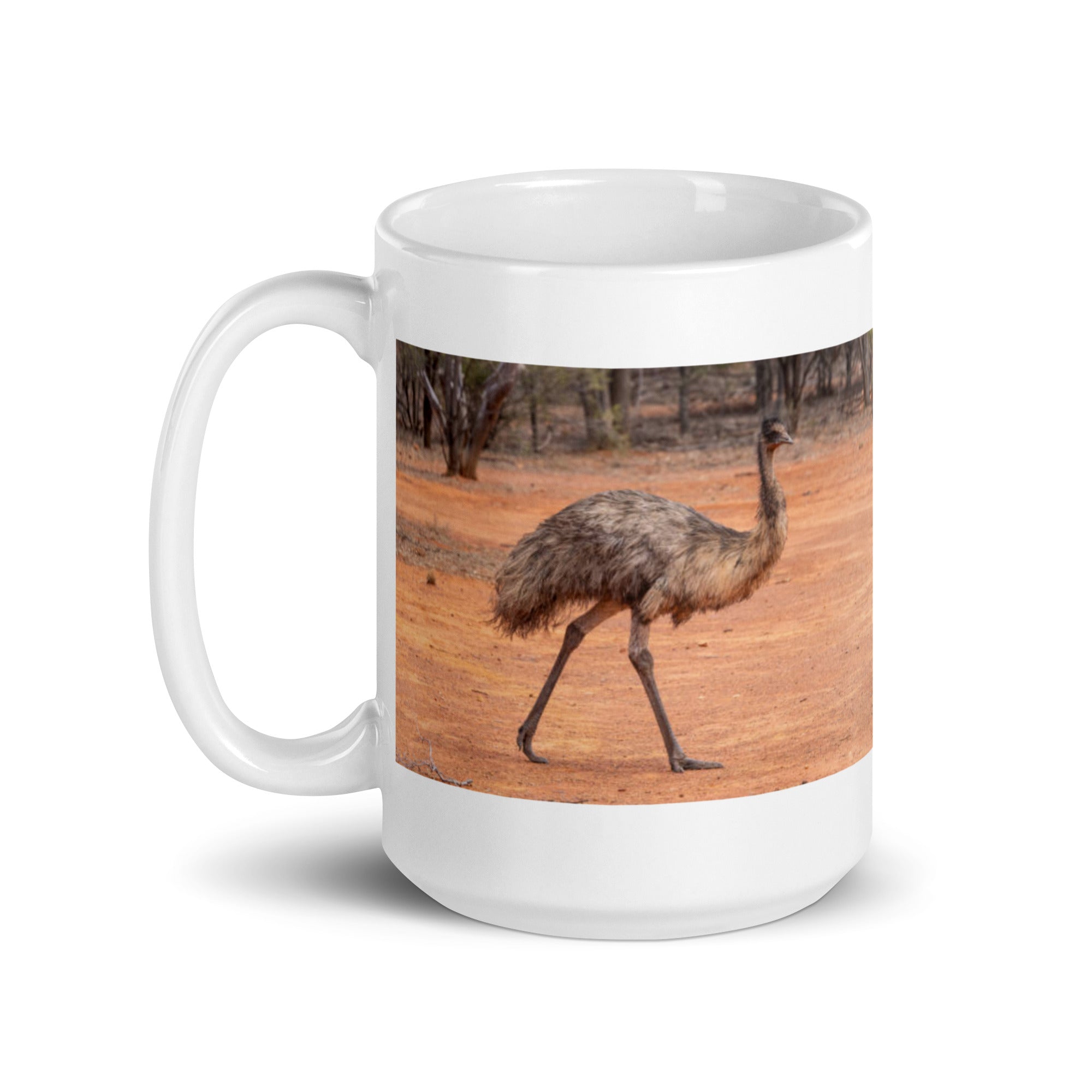 "Emu Mug #1: The Flightless Strider (Ceramic)"