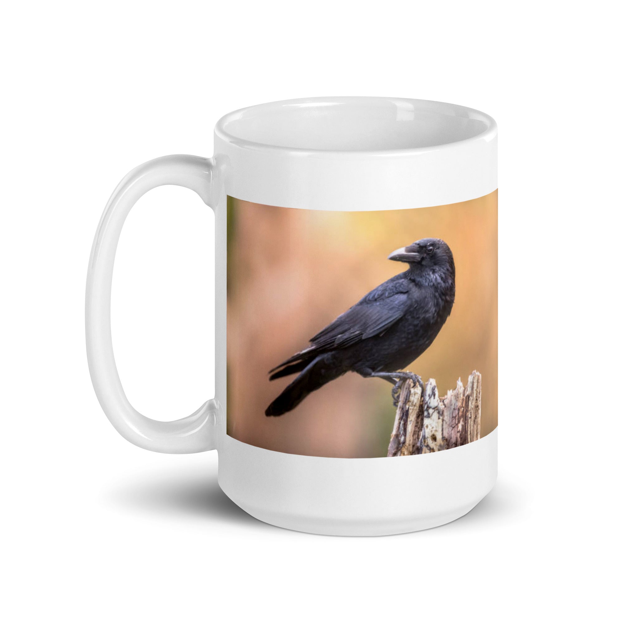 "Crow Mug #1: The Clever Corvid (Ceramic)"